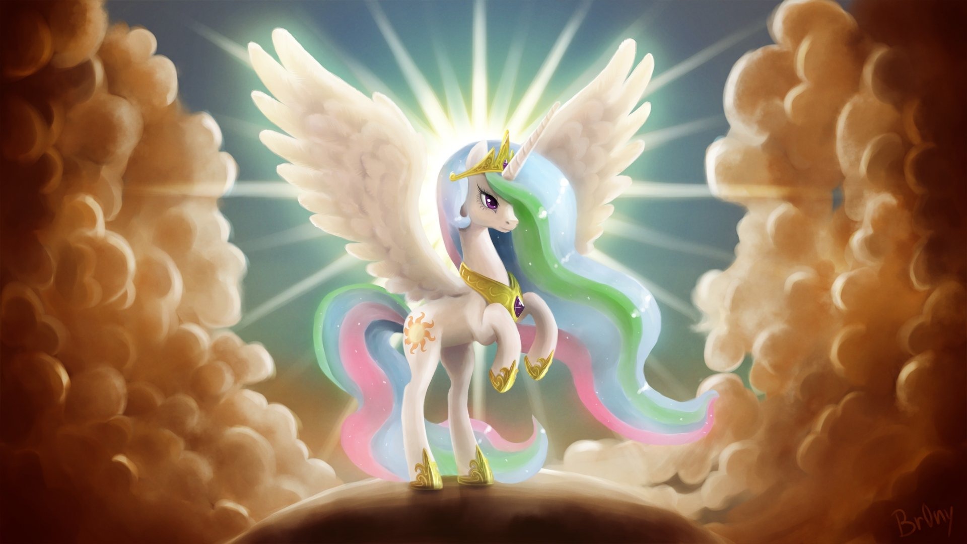 My Little Pony Unicorn Wings Princess Celestia 1920x1080