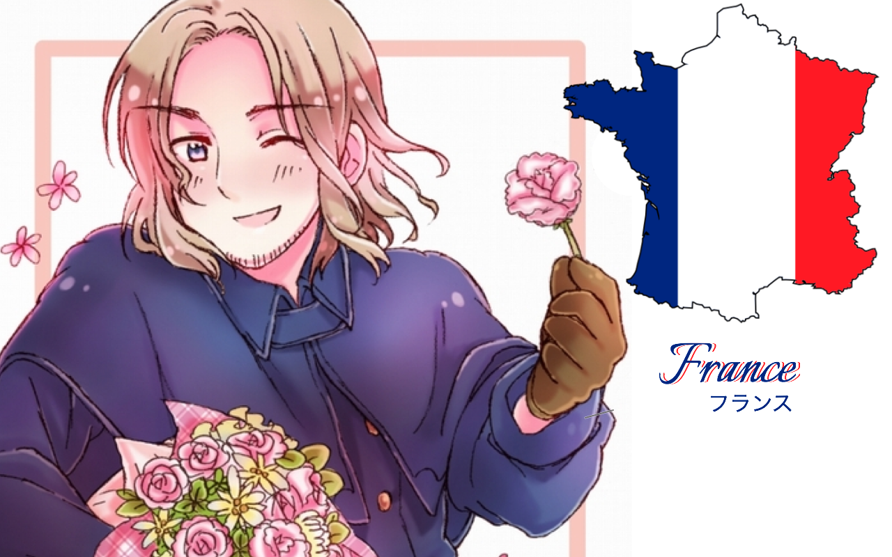Hetalia Nations France Manga Anime 1280x800