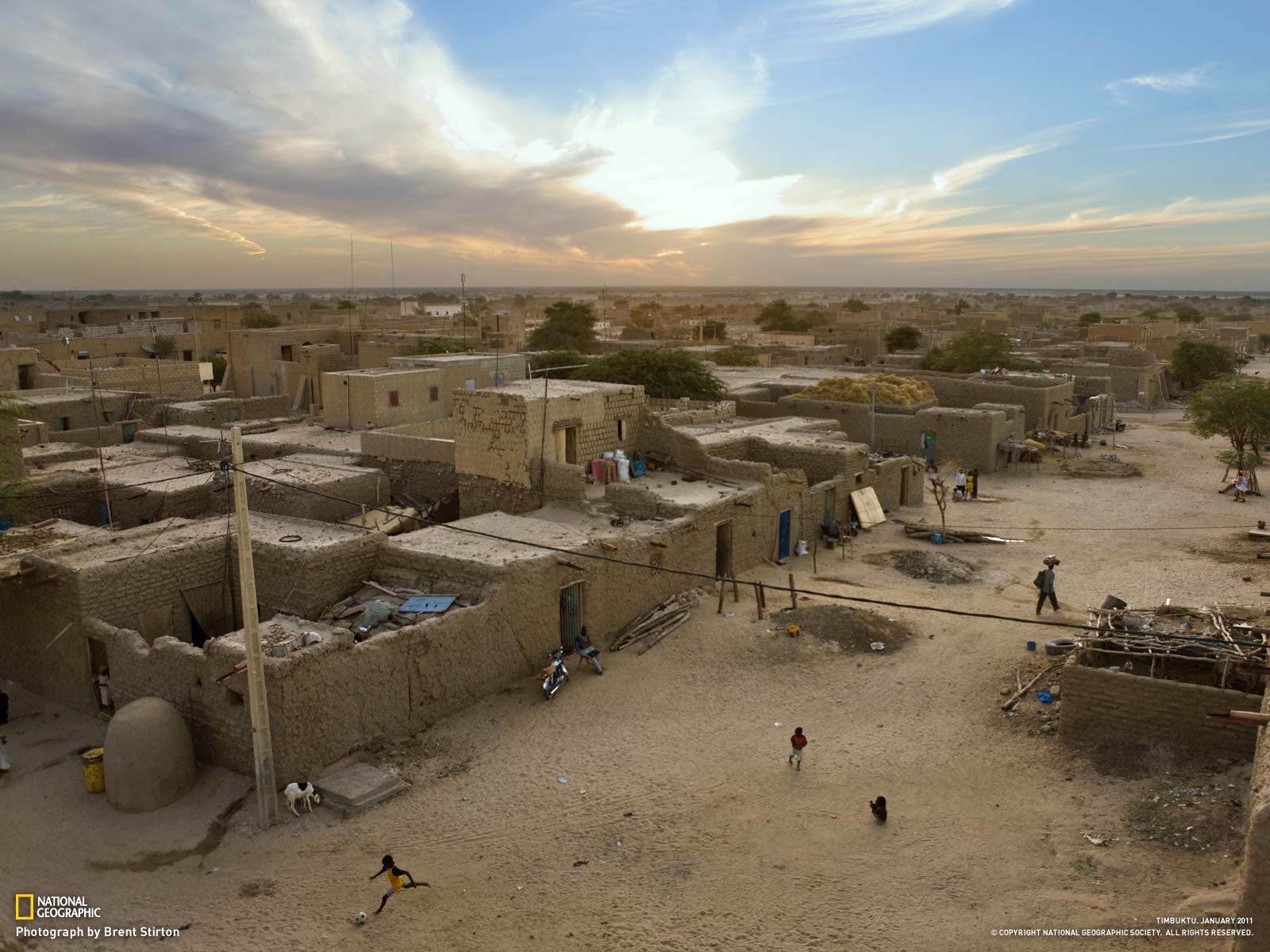 National Geographic Timbuktu Children City Africa 1600x1200