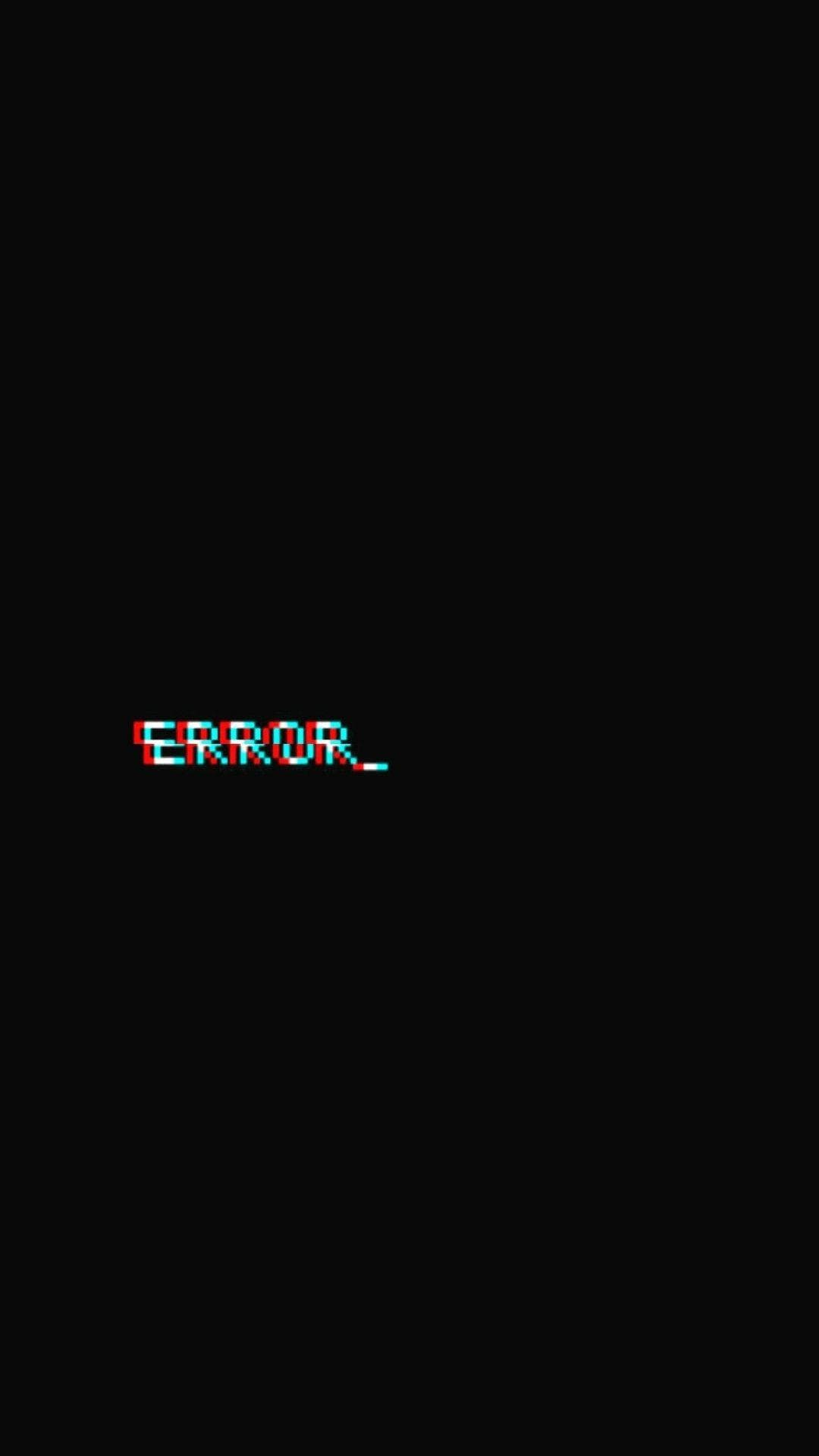 Black Simple Background Minimalism Errors 1080x1920