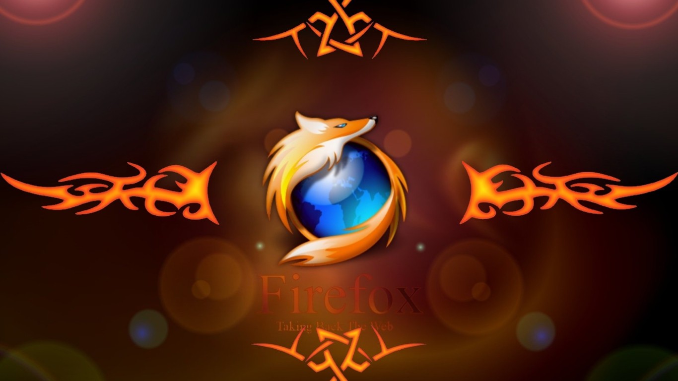 Mozilla Firefox Digital Art Artwork 1366x768
