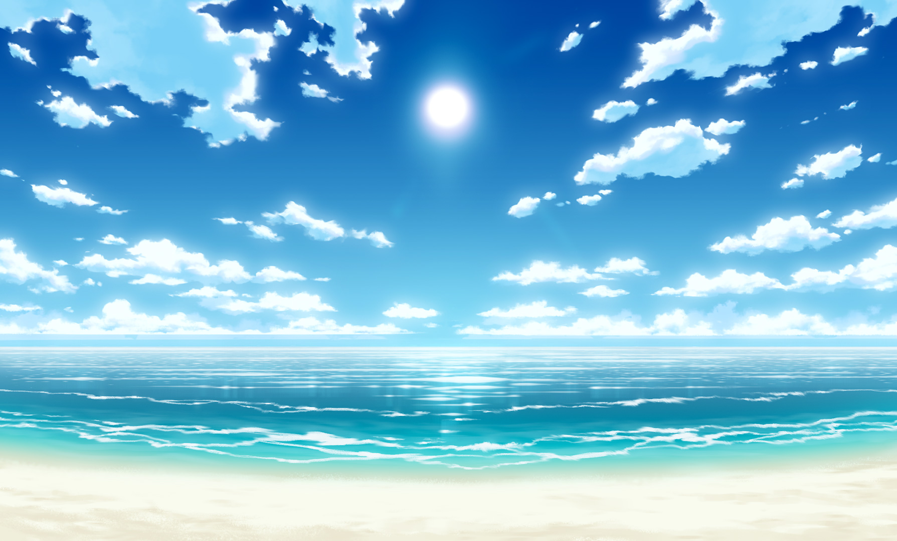 Light Fairytail Artwork Sky Sun Beach Nature 1789x1080