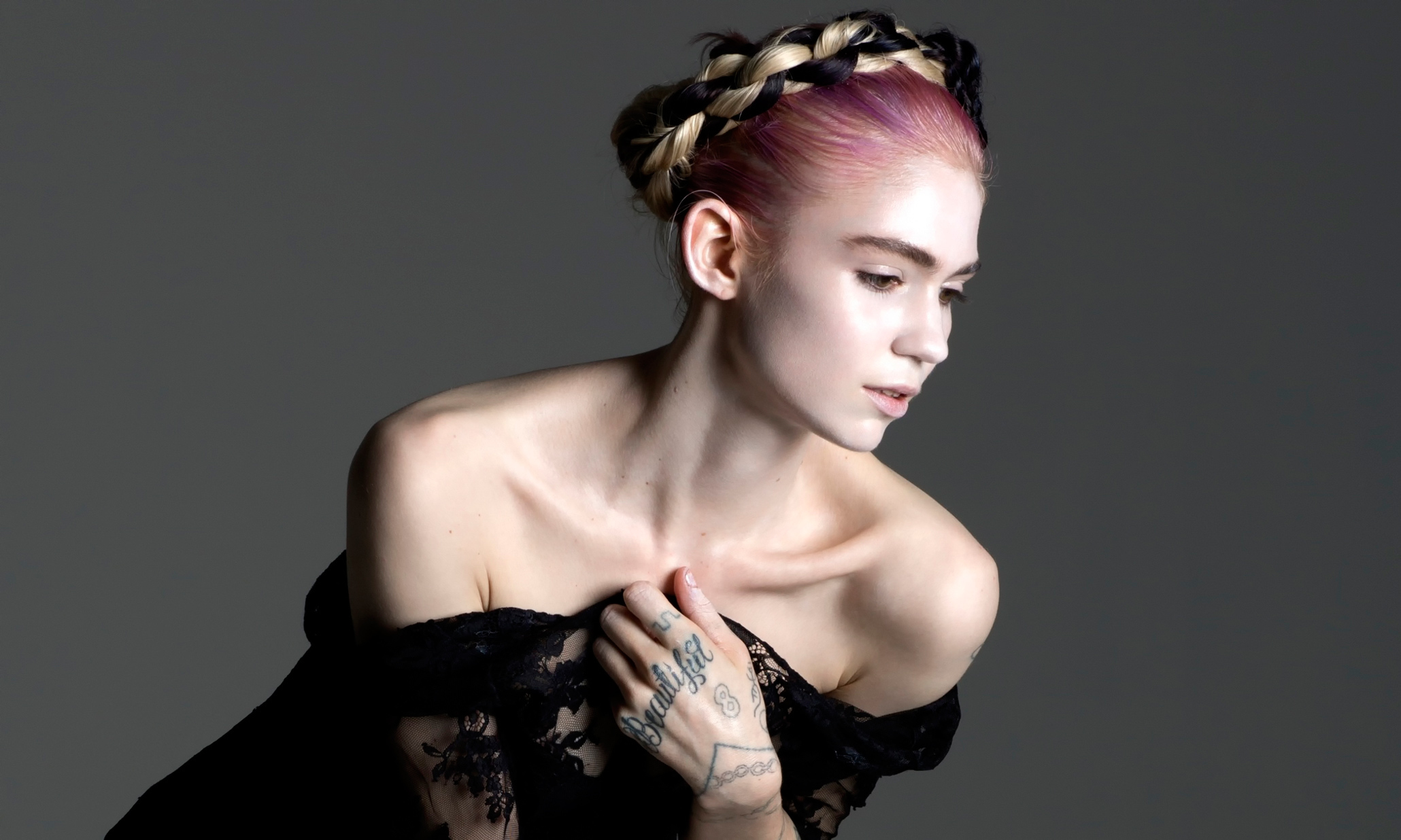 Grimes Singer Singer Canadian Tattoo 2060x1236