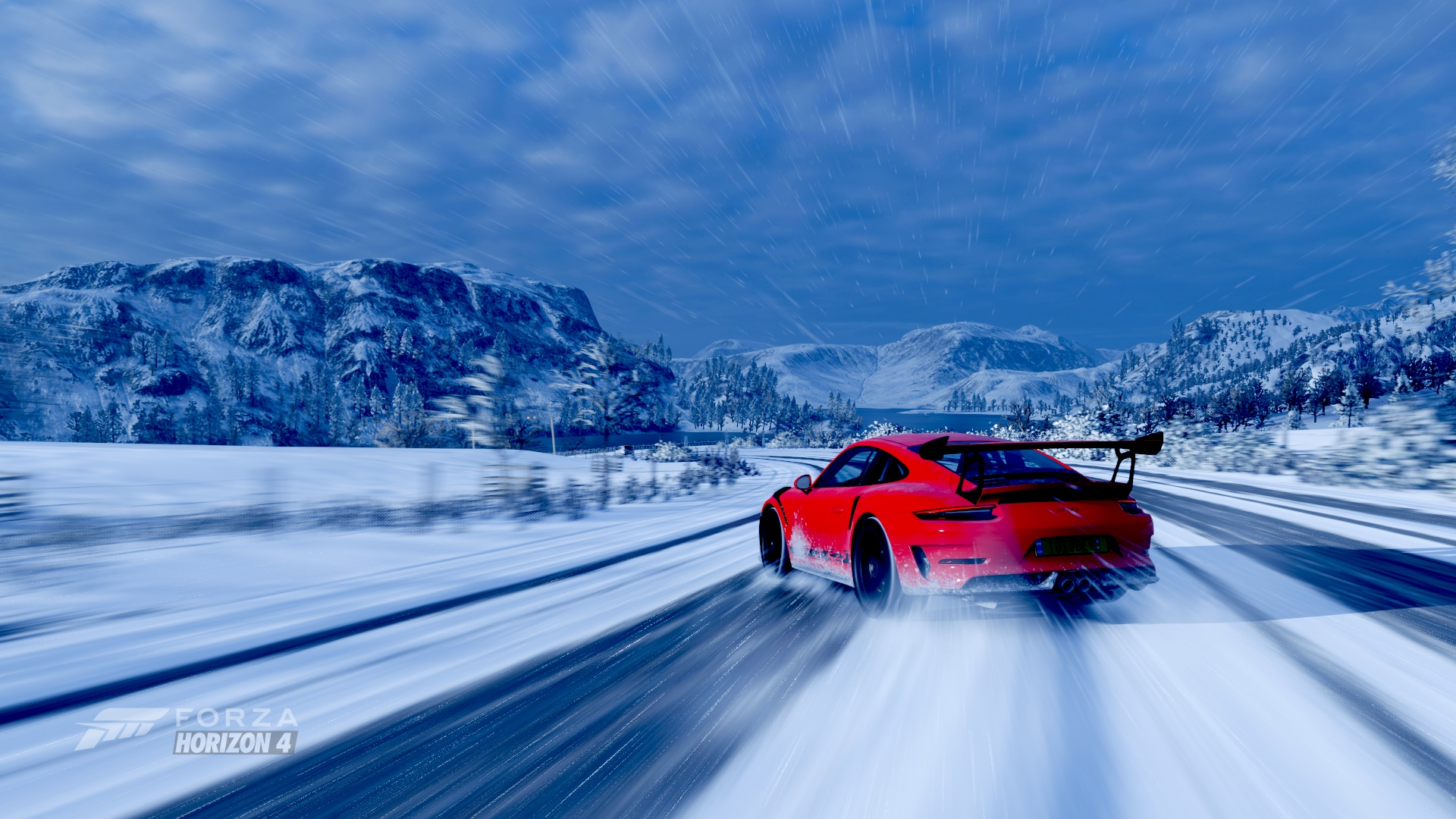 Forza Horizon 4 Landscape Video Game Landscape Car Drifting Porsche Porsche 911 Porsche 911 GT3 Red  1920x1080