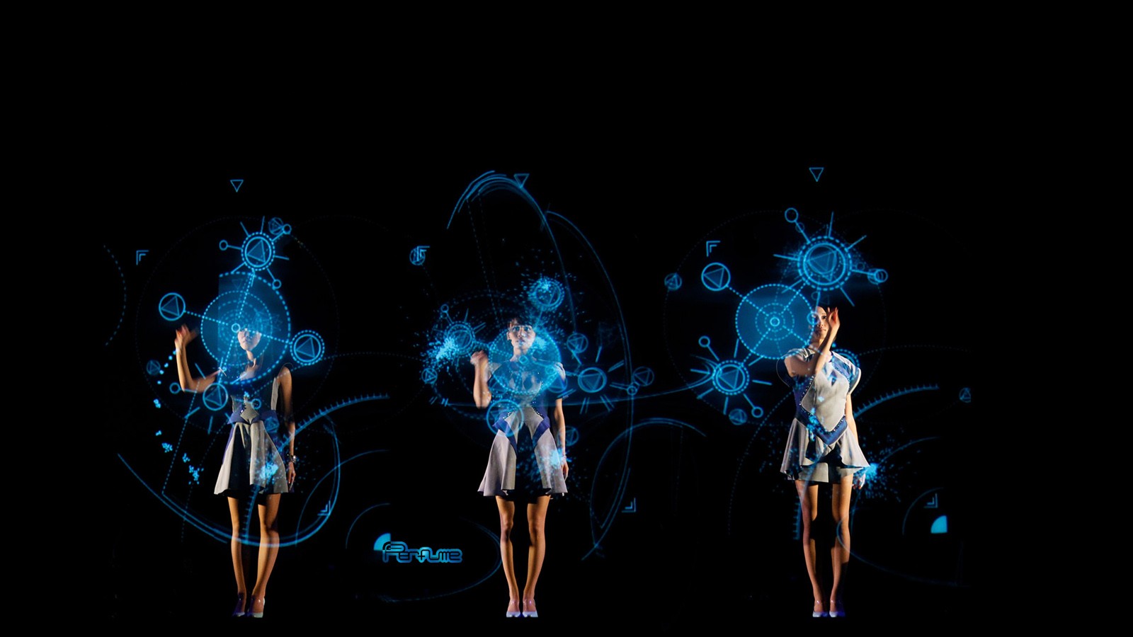 Perfume Band Concerts Hologram Science Fiction Women Asian 1600x900