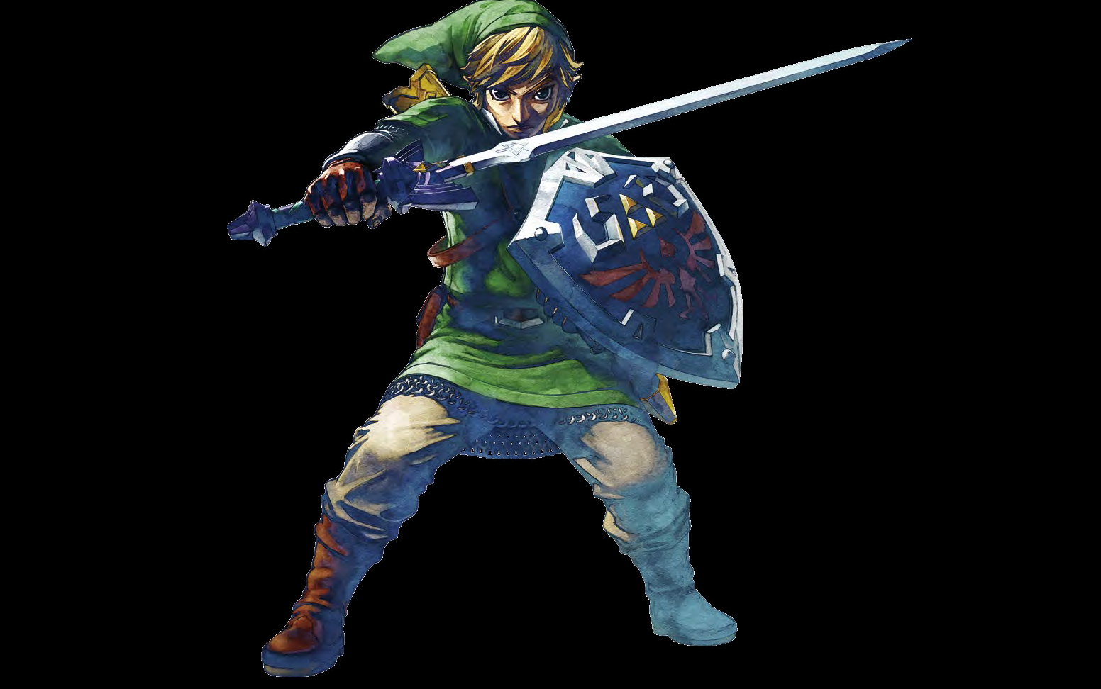 Link The Legend Of Zelda Master Sword Hylian Shield 1552x972