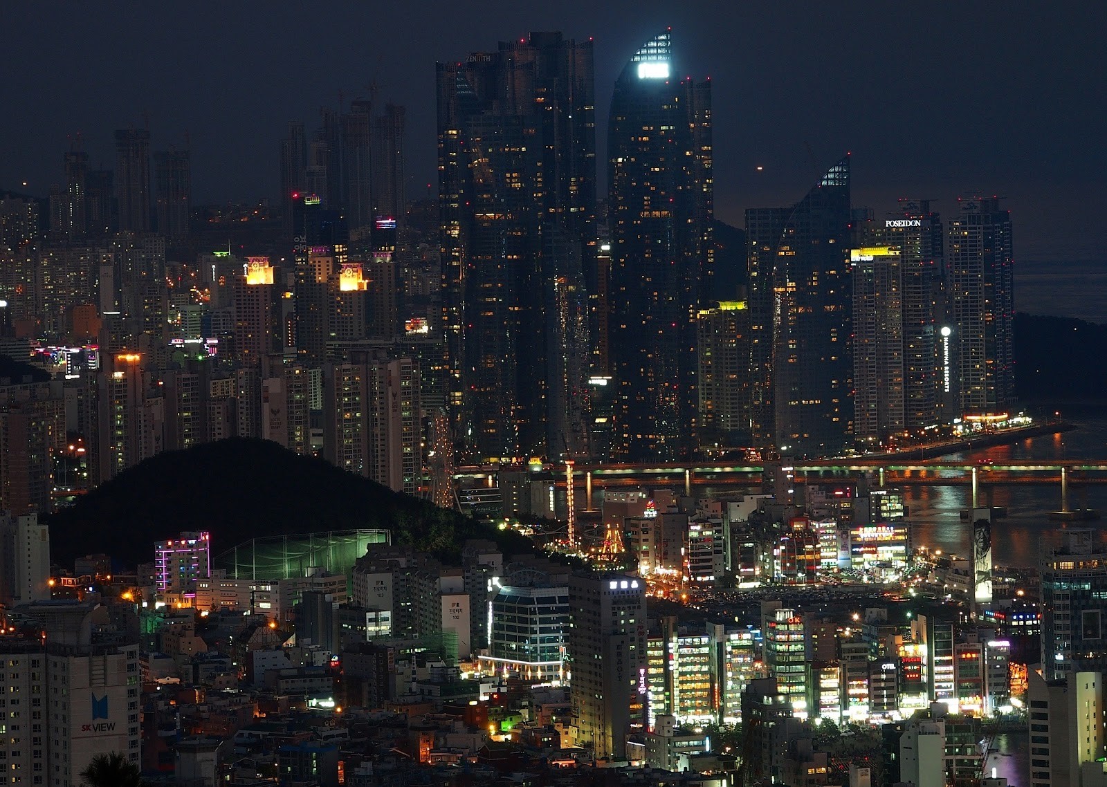 City Landscape Busan Cityscape Skyscraper City Lights 1600x1138