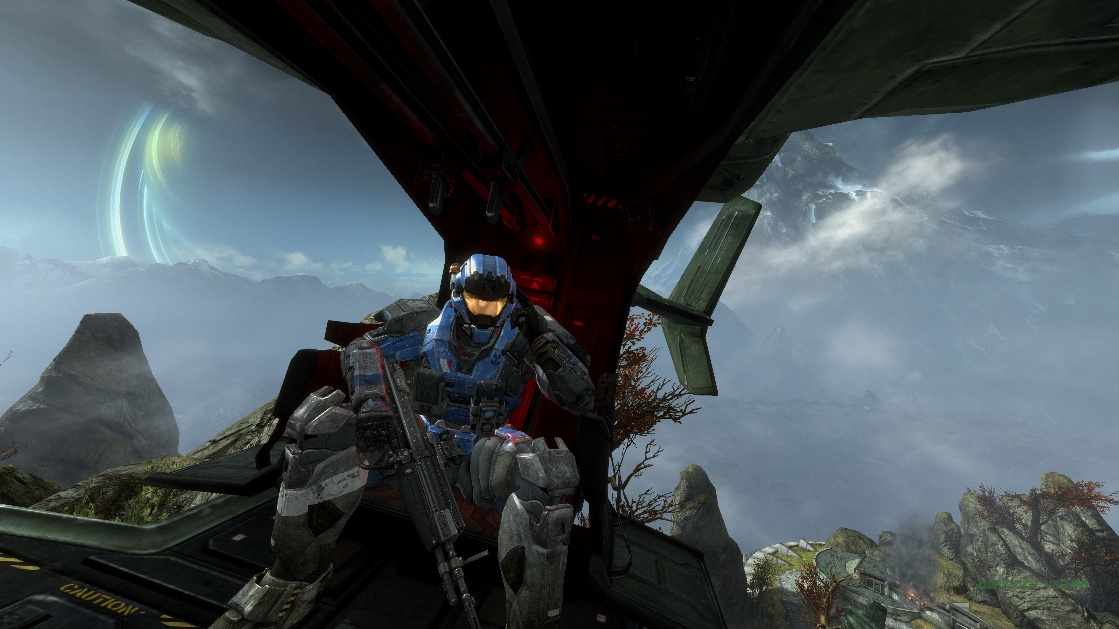 PC Gaming In Game Screen Shot Video Games Science Fiction Futuristic Halo Reach Planet Reach UH 114  3840x2160