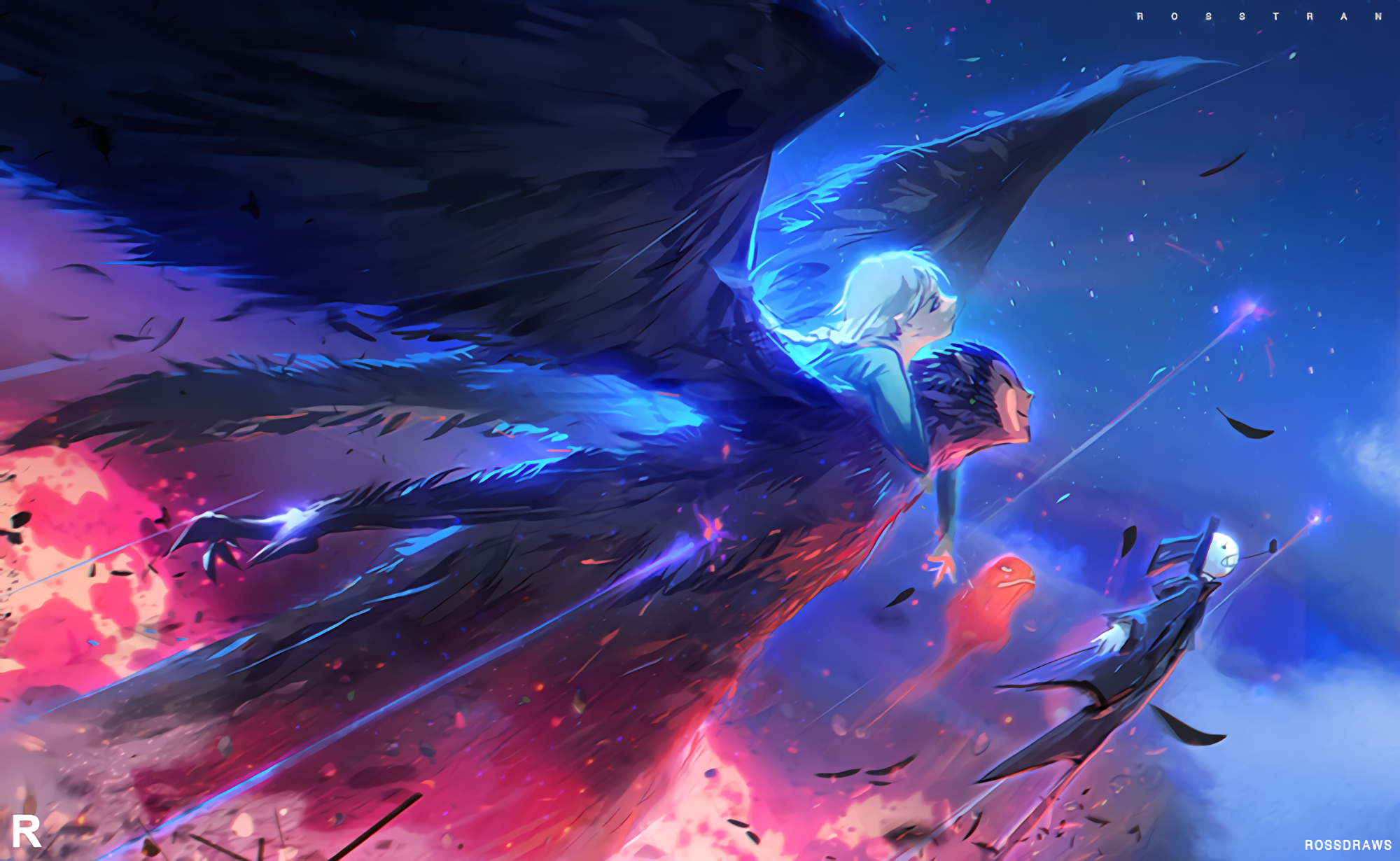 Howls Moving Castle Wings Sky 2000x1230