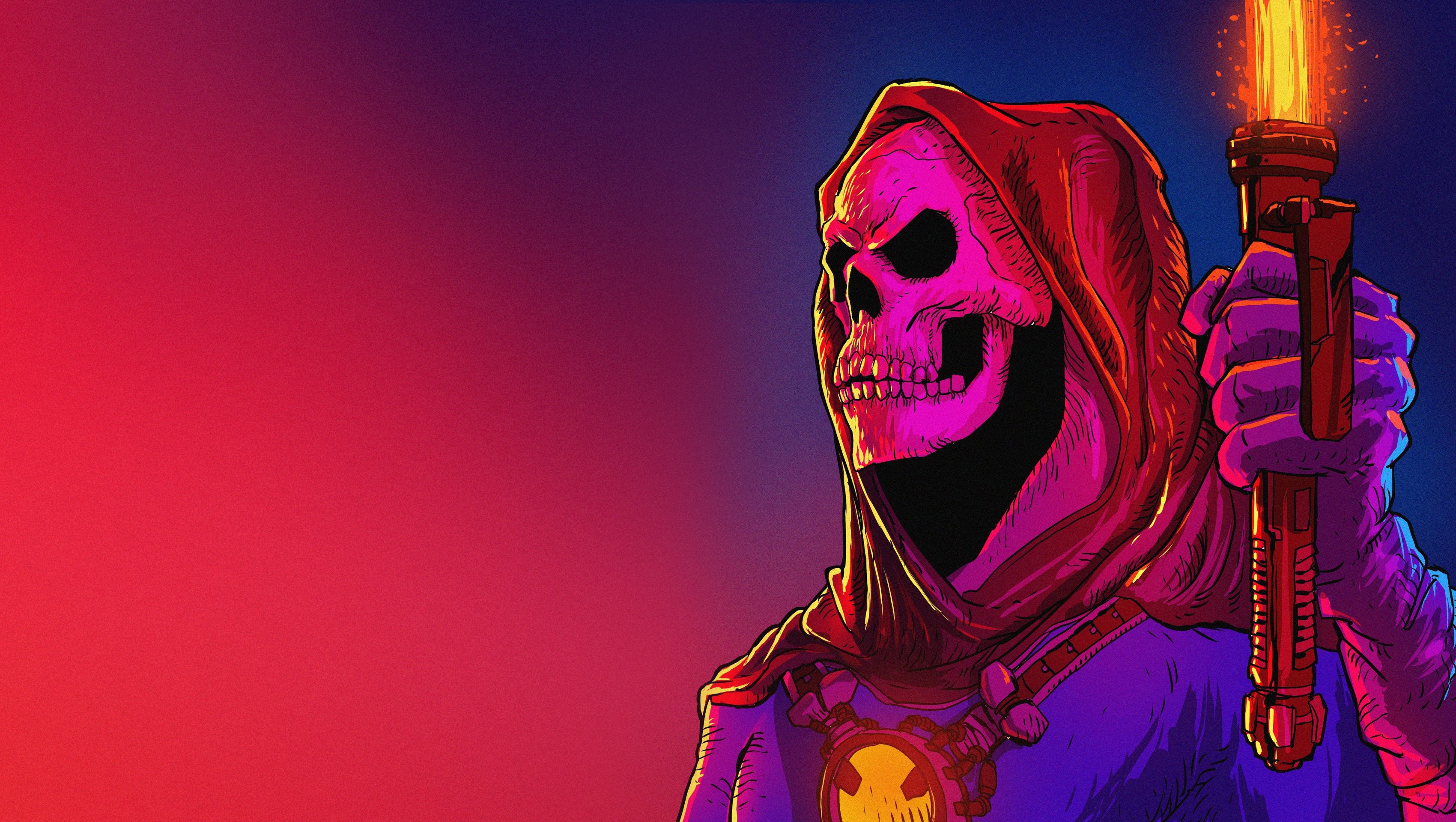 Colorful Skeletor Artwork Masters Of The Universe He Man And The Masters Of The Universe 3400x1920