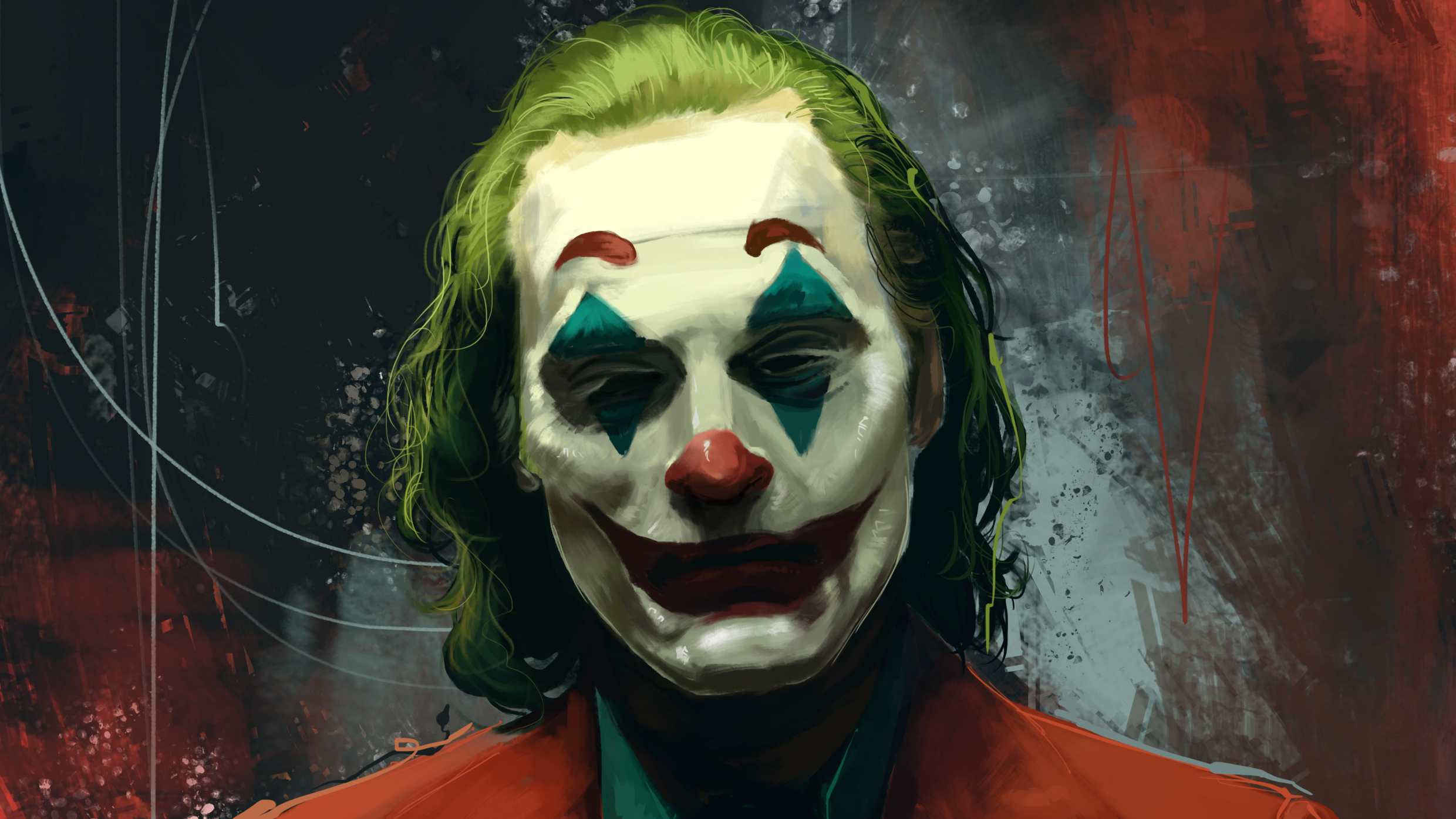 Joaquin Phoenix Joker Joker 2019 Movie Batman DC Comics DC Universe Clown Villain Super Villain Comi 2480x1395