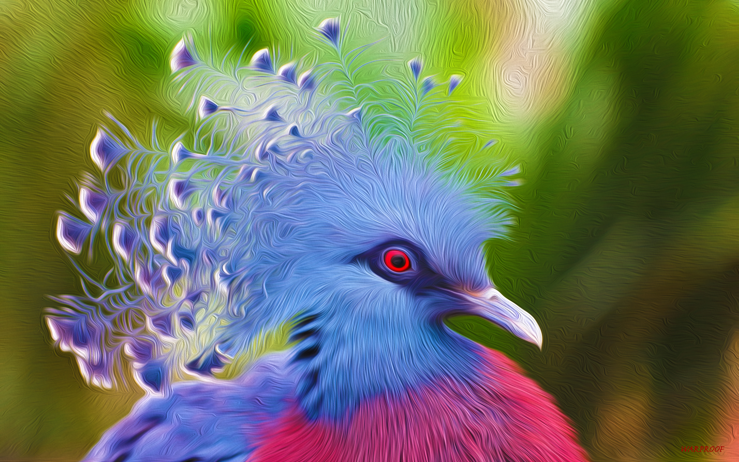 Animal Victoria Crowned Pigeon 2560x1600