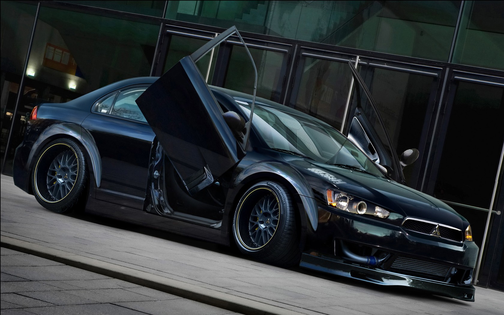 Car Mitsubishi Lancer Evo X Mitsubishi Lancer Evolution X 1680x1050