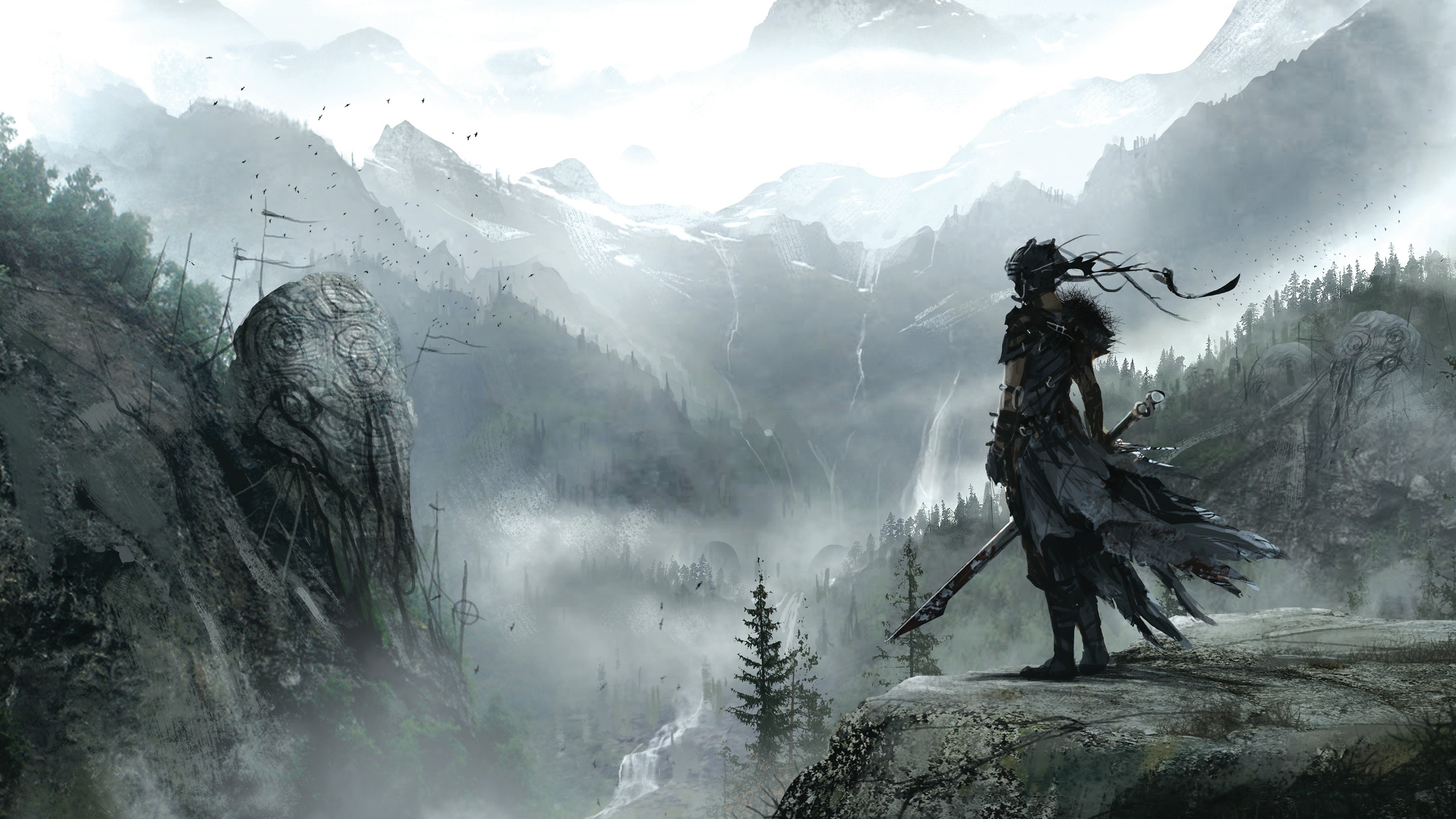 Video Games Hellblade Looking Into The Distance 3840x2160