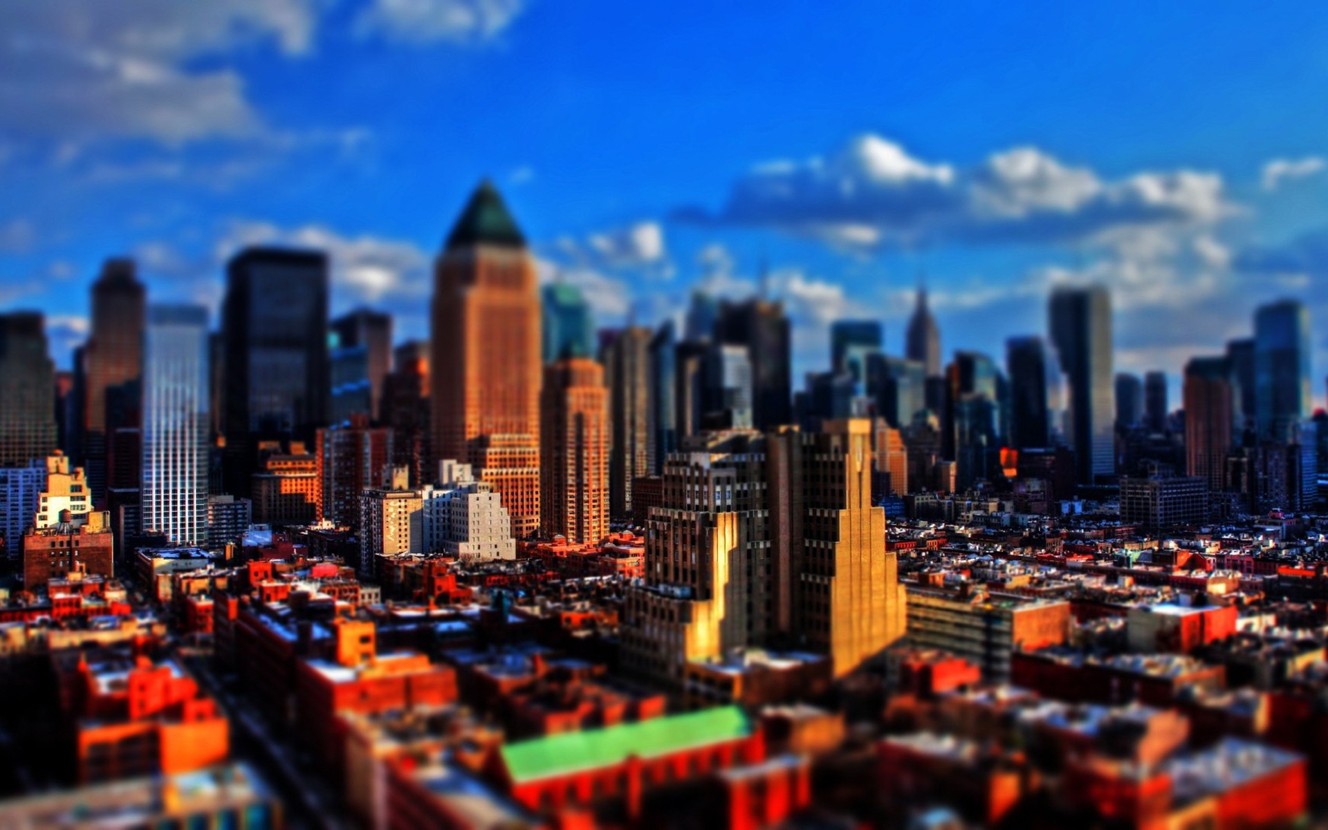 Cityscape Depth Of Field New York City 1920x1200