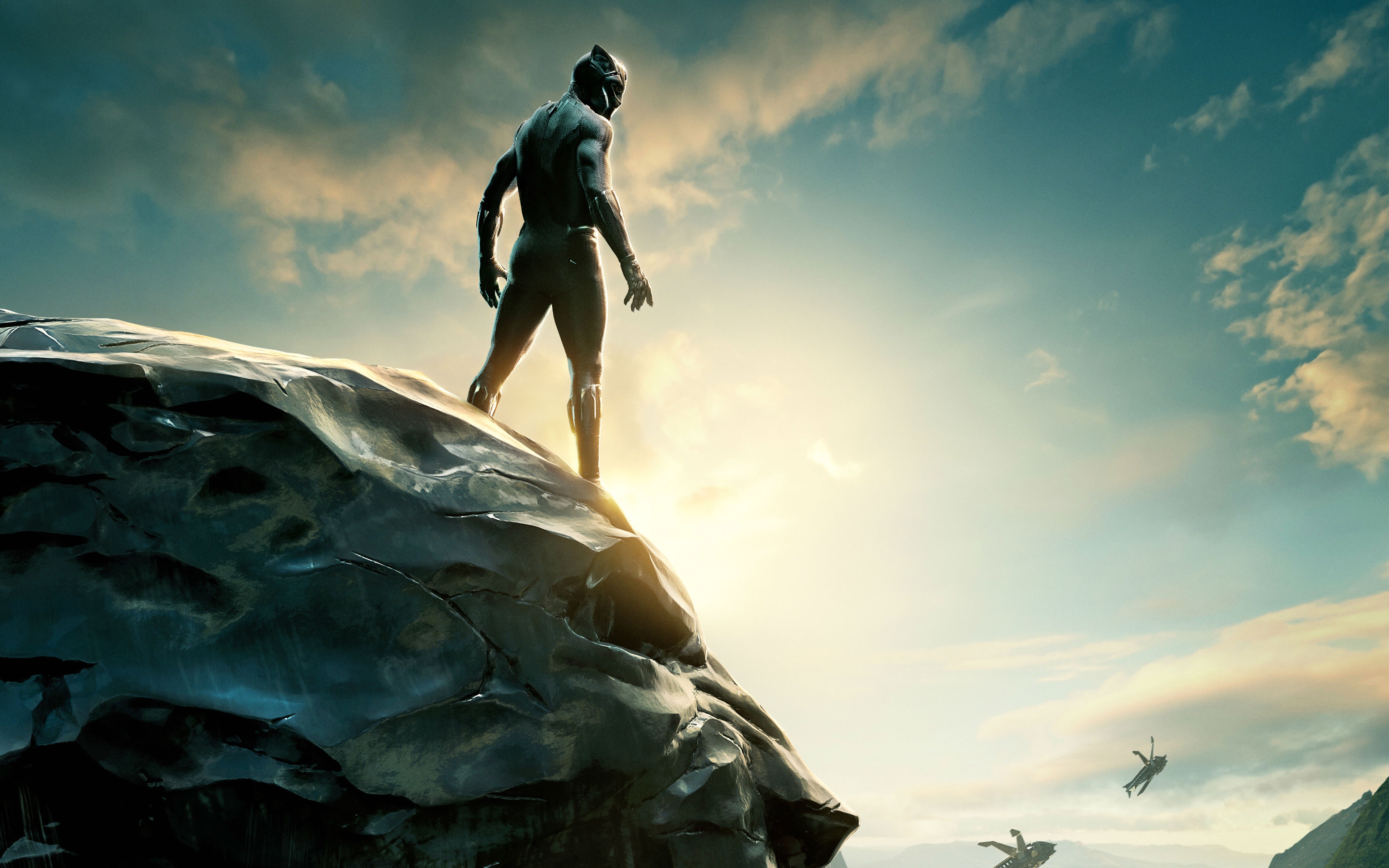 Black Panther Panthers Avengers Infinity War Chadwick Boseman Superhero Science Fiction Marvel Super 3840x2400
