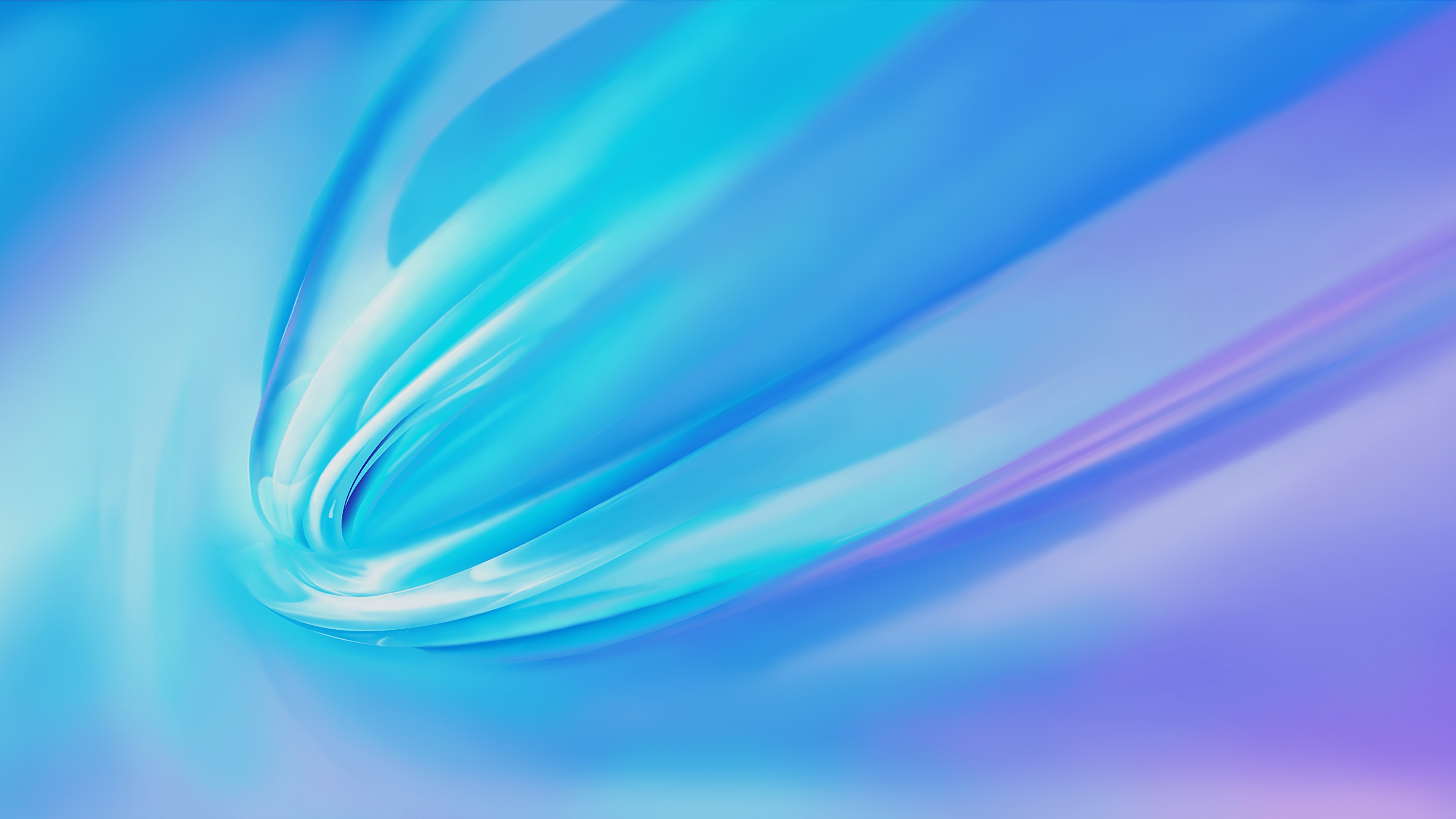 Abstract Shapes Blue Turquise Purple Digital Art 3840x2160