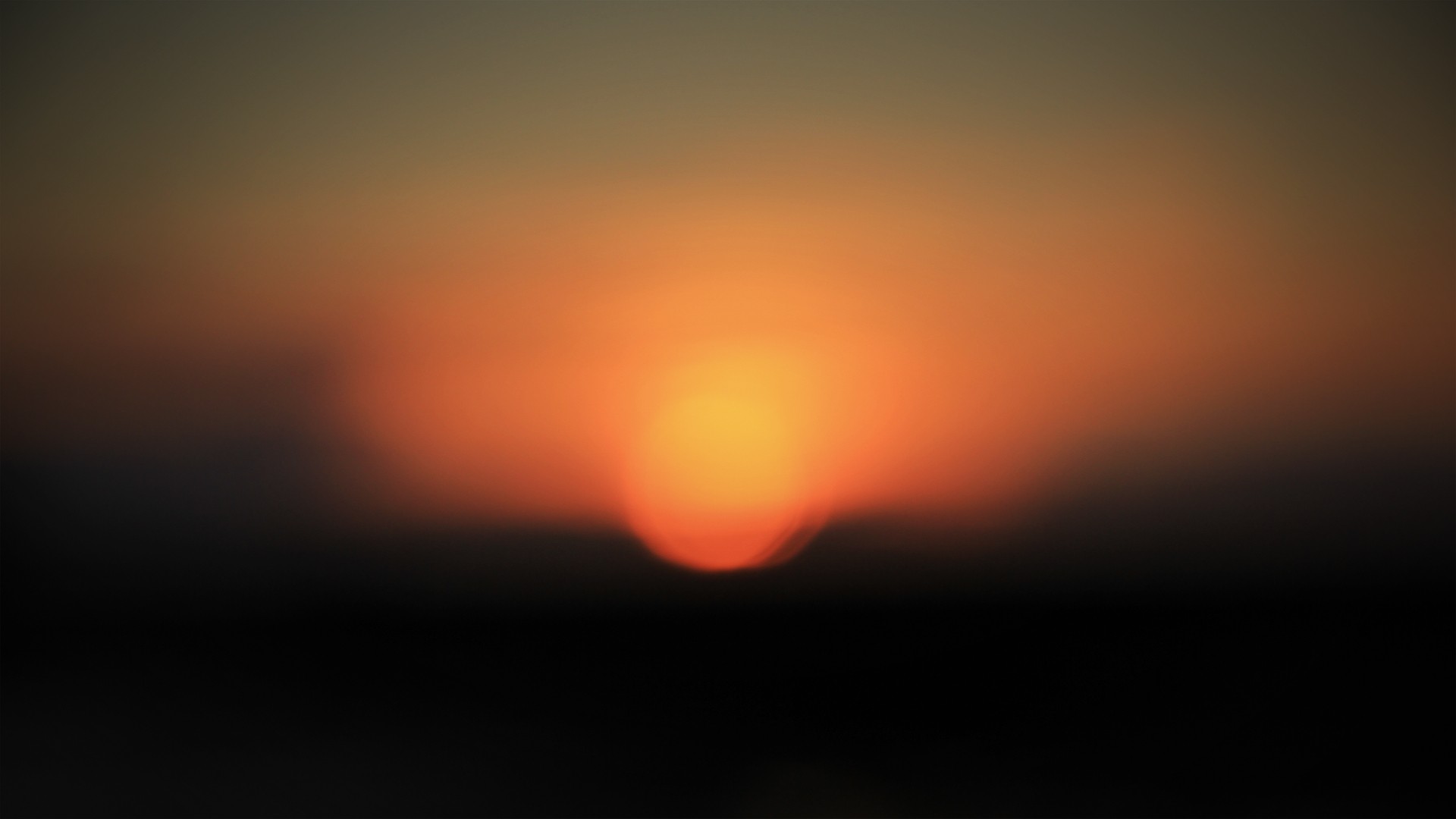 Diffused Blurred Bokeh Sun Digital Art 1920x1080