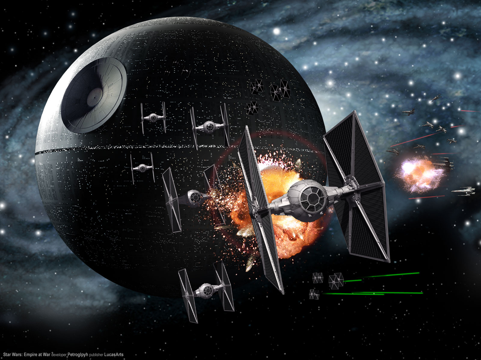 Star Wars Video Games Star Wars Empire At War TiE Fighter Death Star 2006 Year PC Gaming Imperial Fo 1600x1200