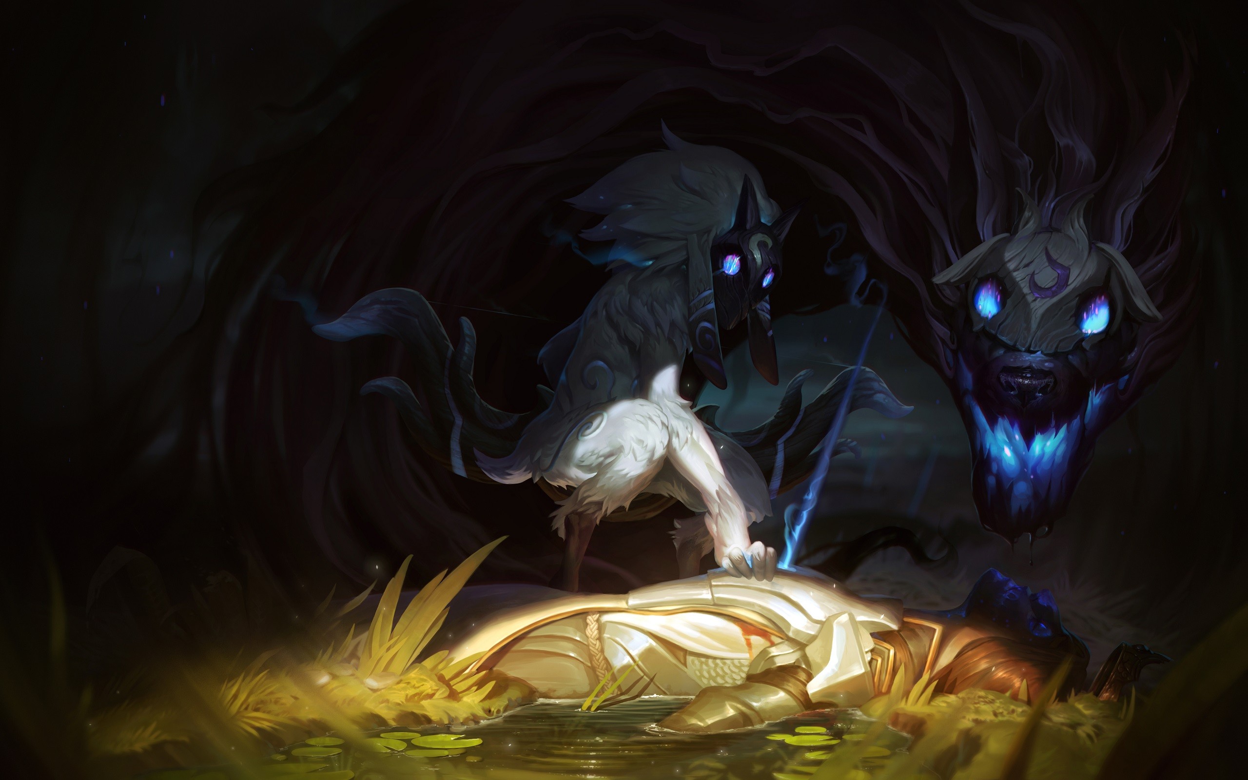 Fantasy Art Kindred League Of Legends 2560x1600