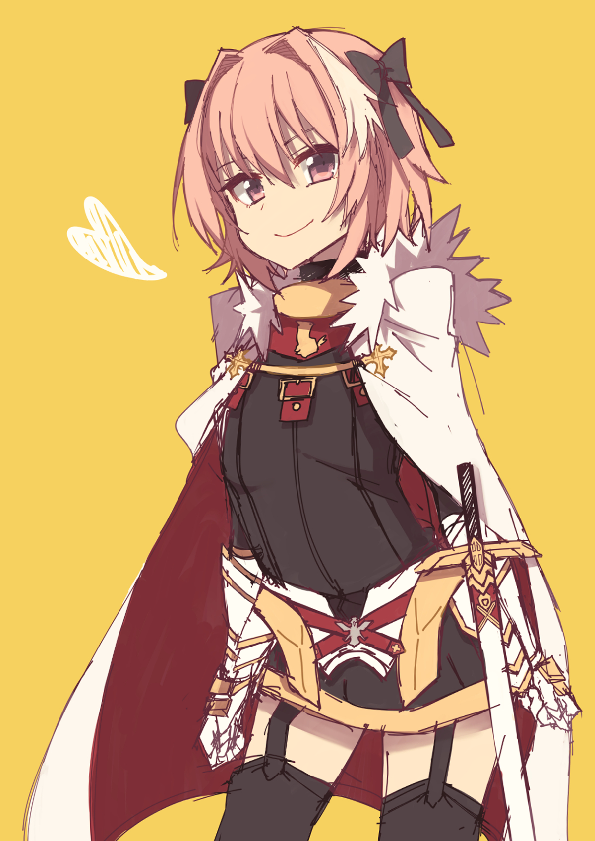 Fate Series Fate Apocrypha Anime Boys Rider Of Black Astolfo Fate Apocrypha Pink Hair Yellow Backgro 1200x1695