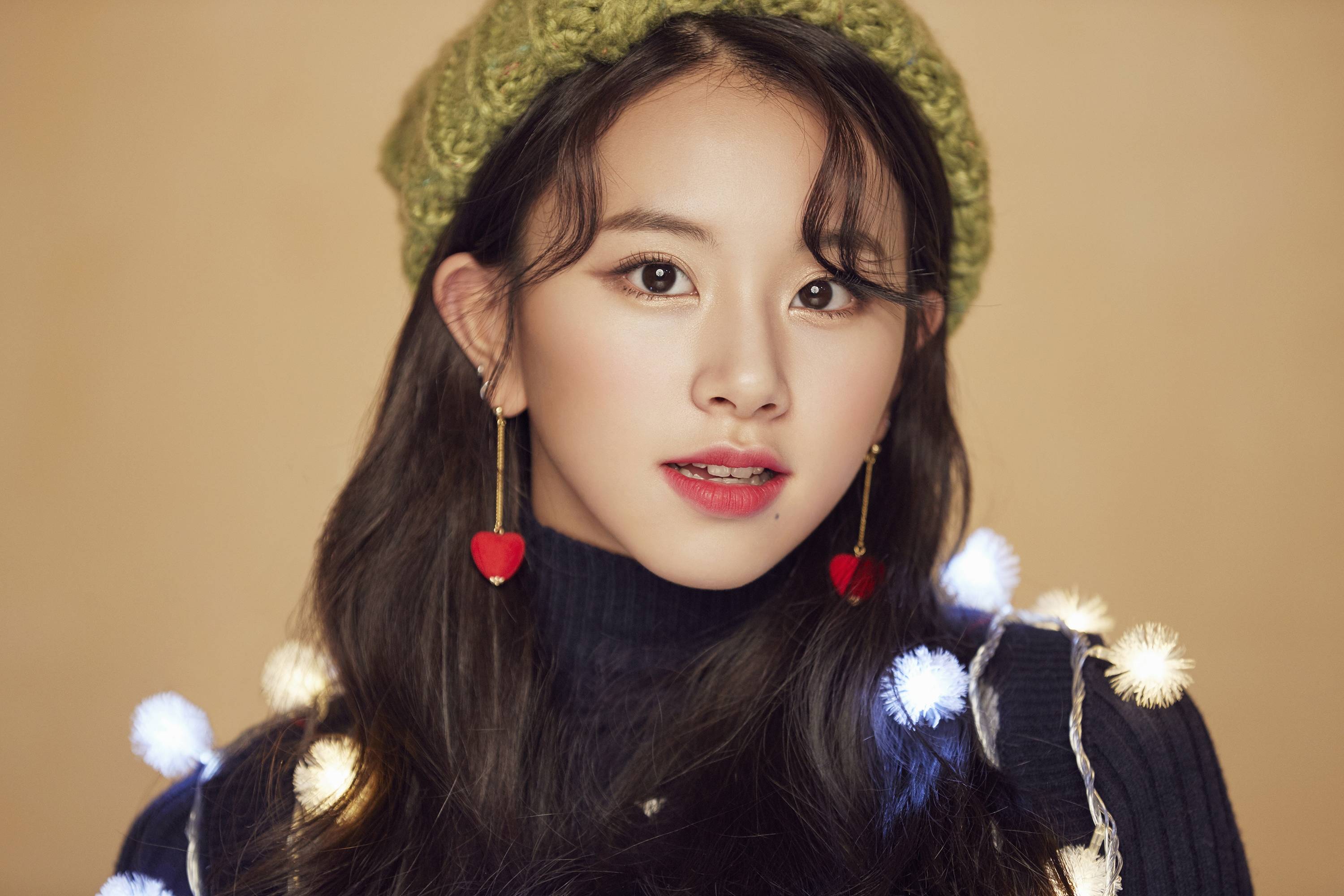 K Pop K Pop Twice Women Asian Singer Christmas Warm Colors Twice Chaeyoung 3000x2000