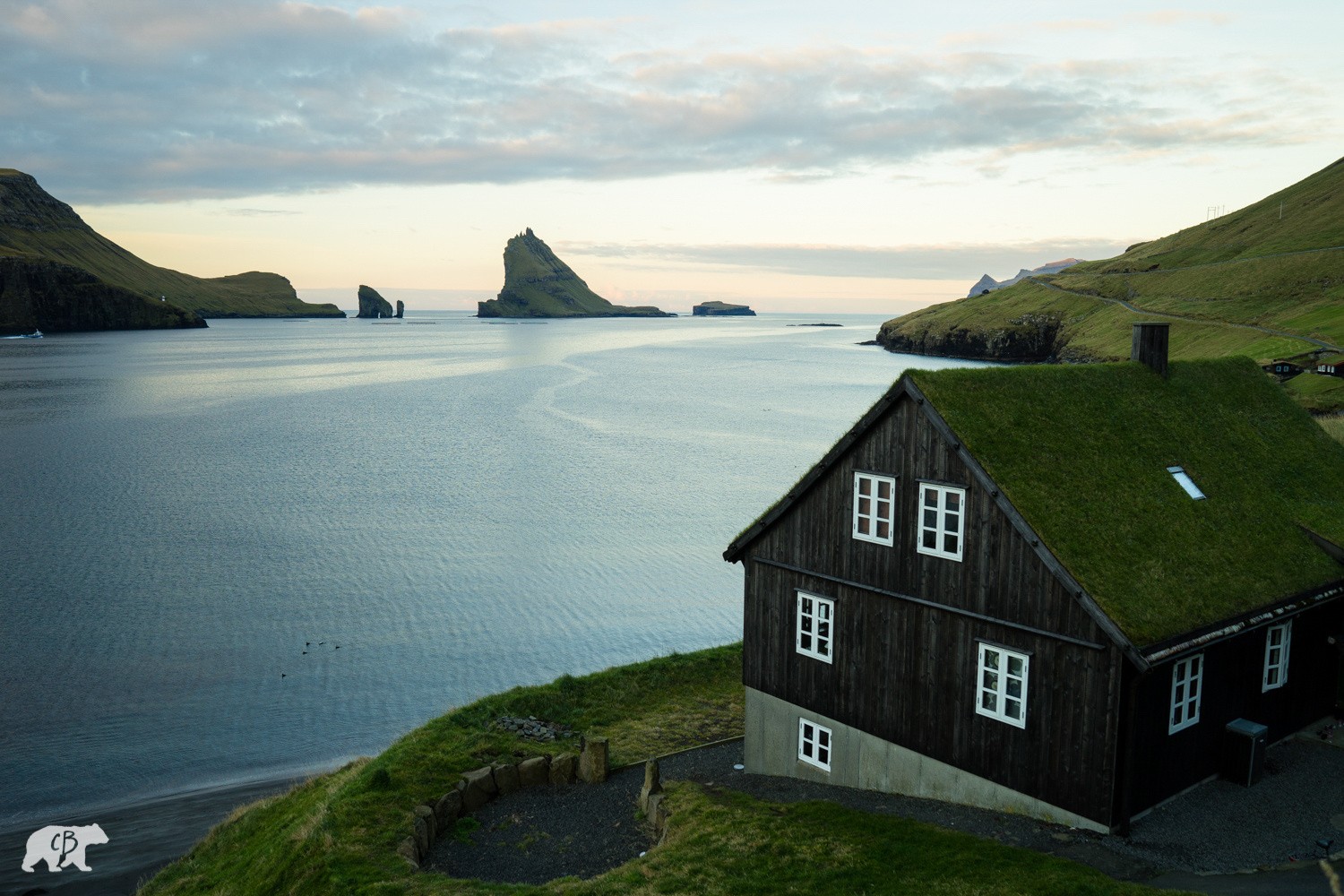 Faroe Islands Landscape Cottage Sea Bay 1500x1000
