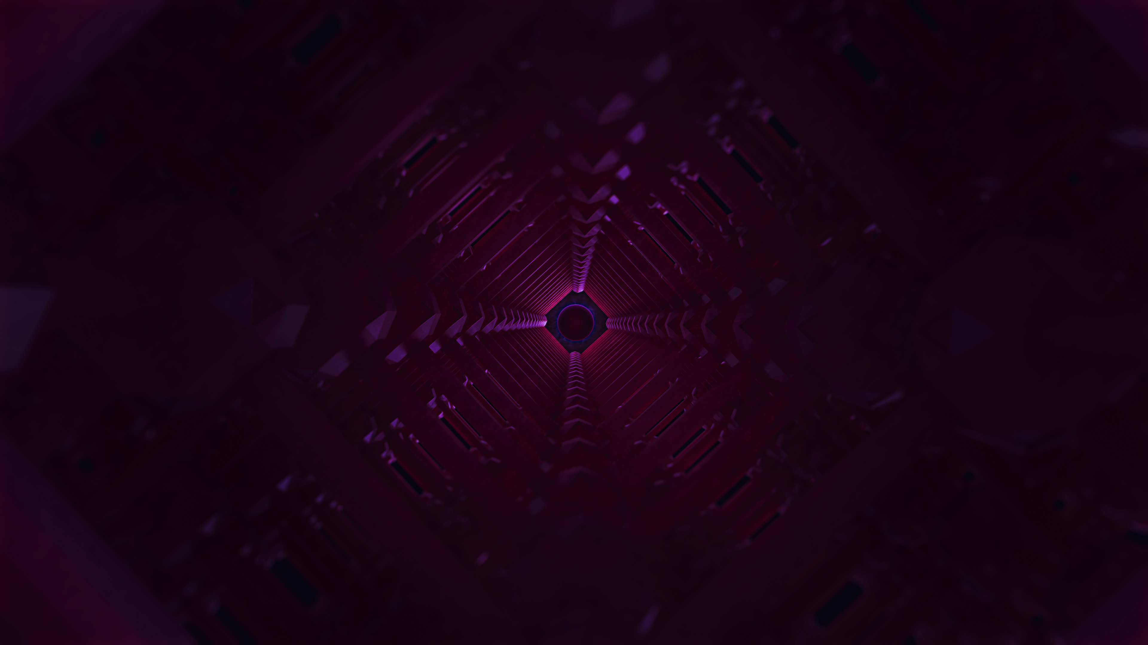 3D Abstract Abstract Render Digital Art 3d Design Shapes Geometry Render In Shapes Magenta Glowing T 3840x2160