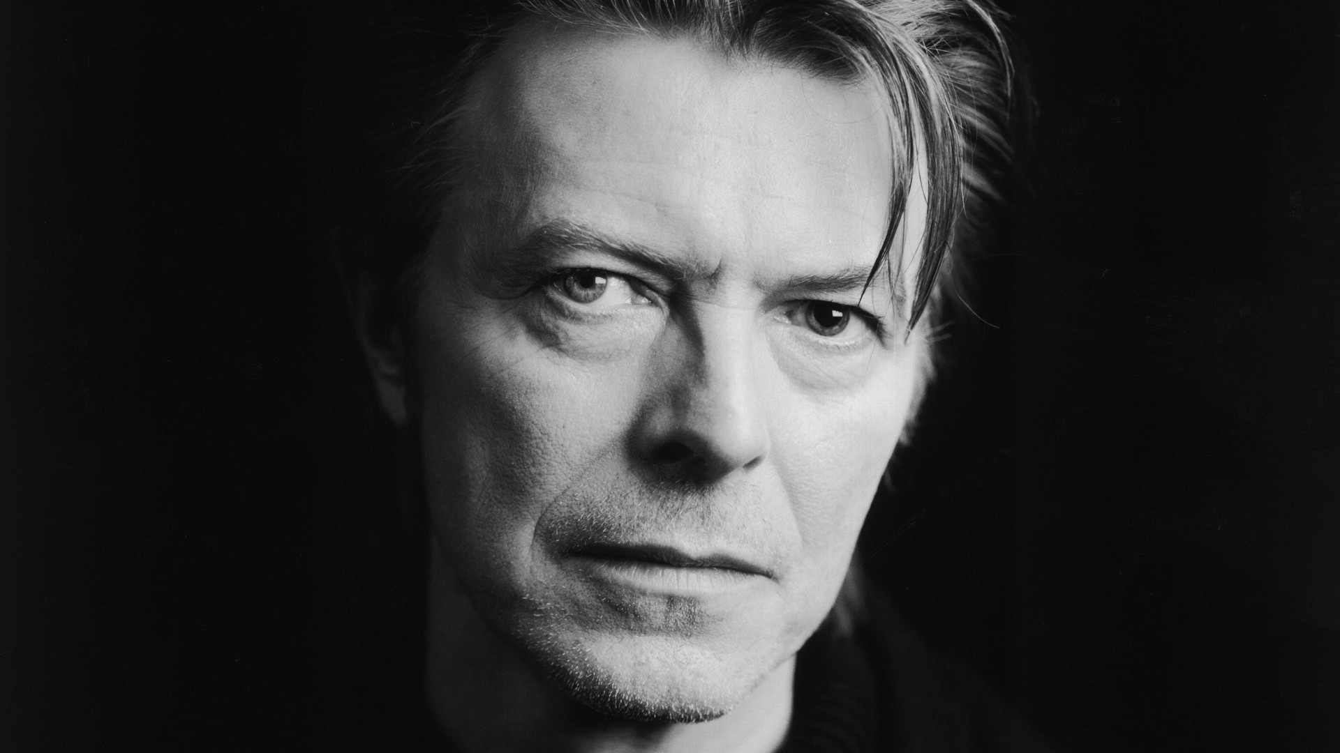 David Bowie Musician Monochrome Looking At Viewer Celebrity Legends 1920x1080