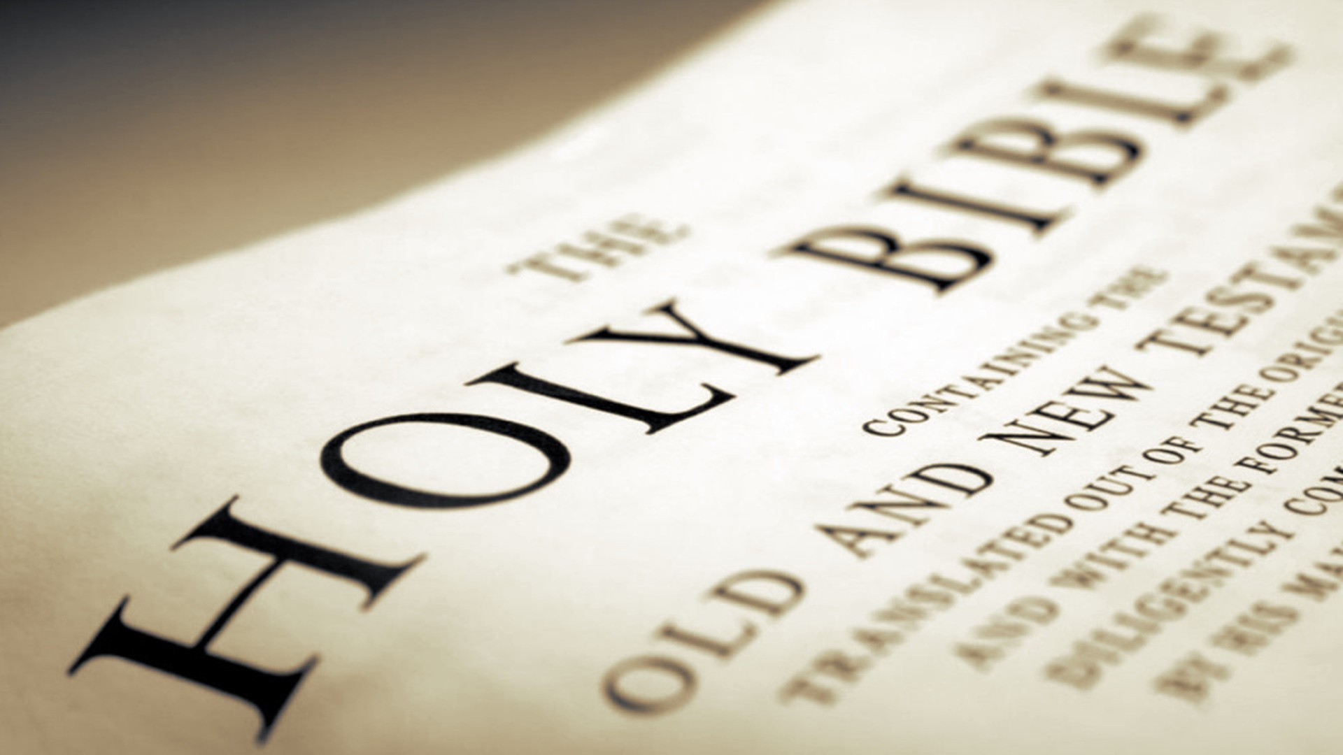 Holy Bible Paper Christianity Text 1920x1080