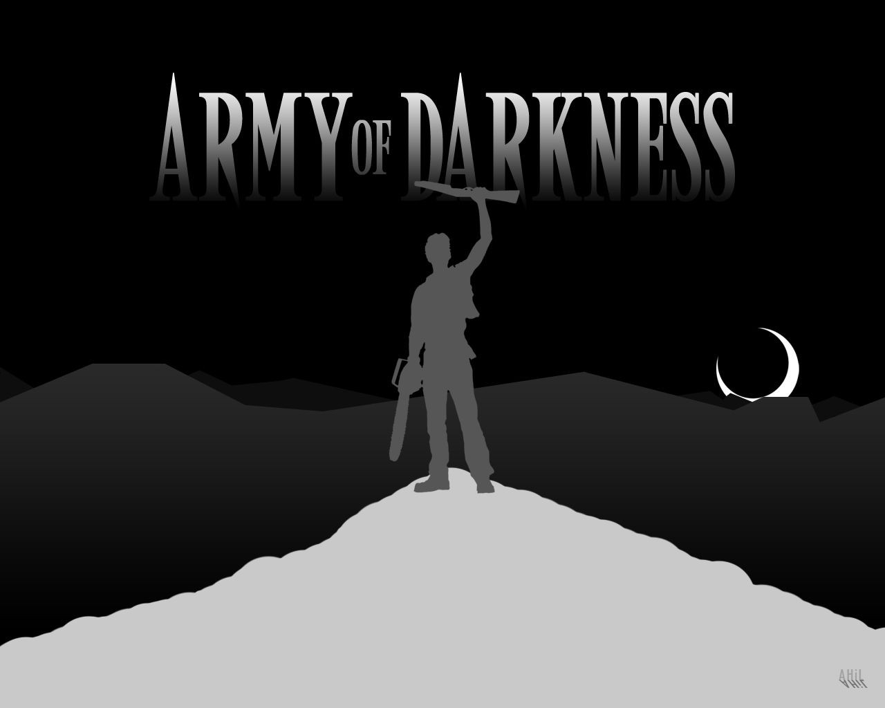 Army Of Darkness Movies Monochrome 1280x1024