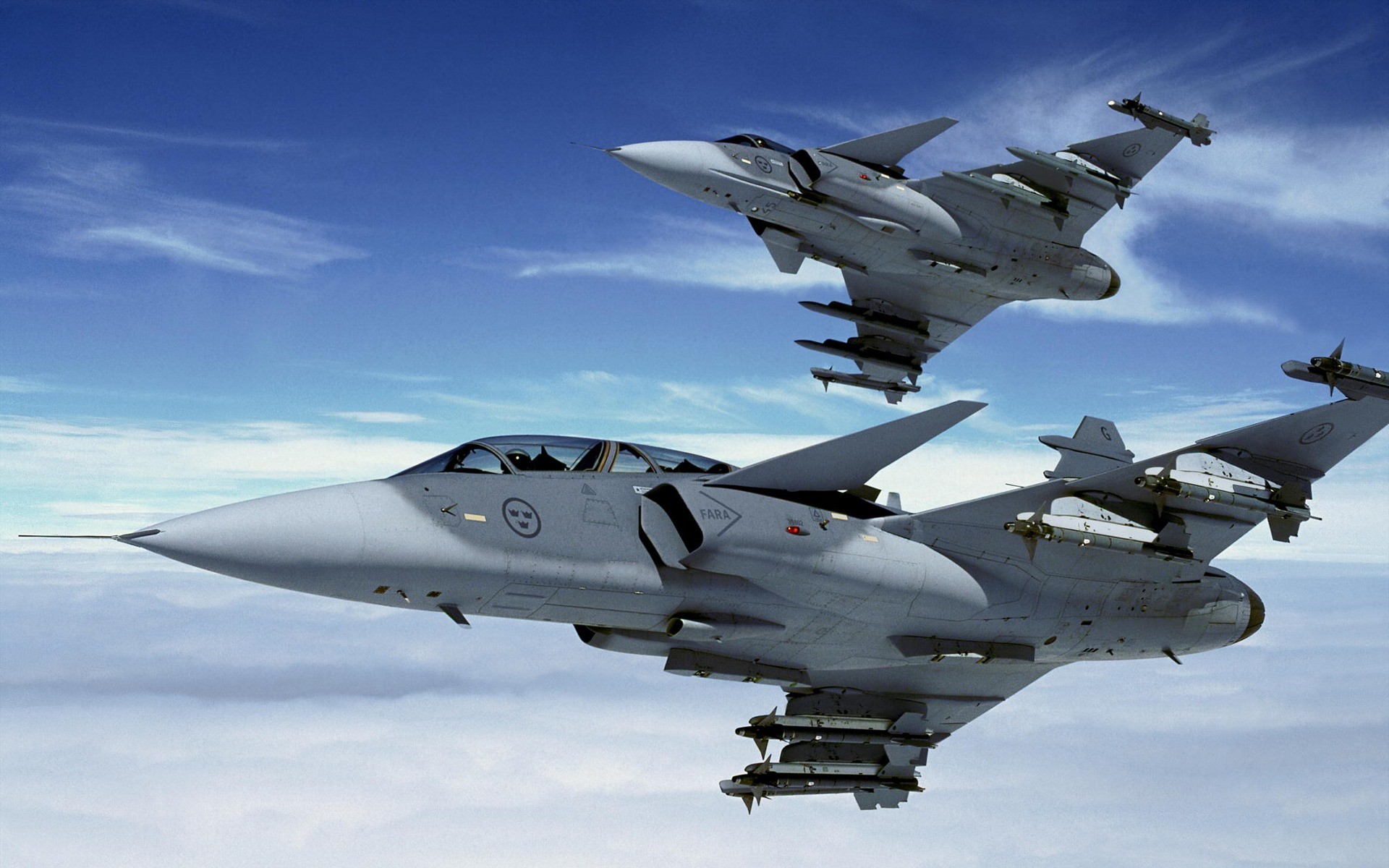 Jets Aircraft JAS 39 Gripen Military Aircraft Military 1920x1200