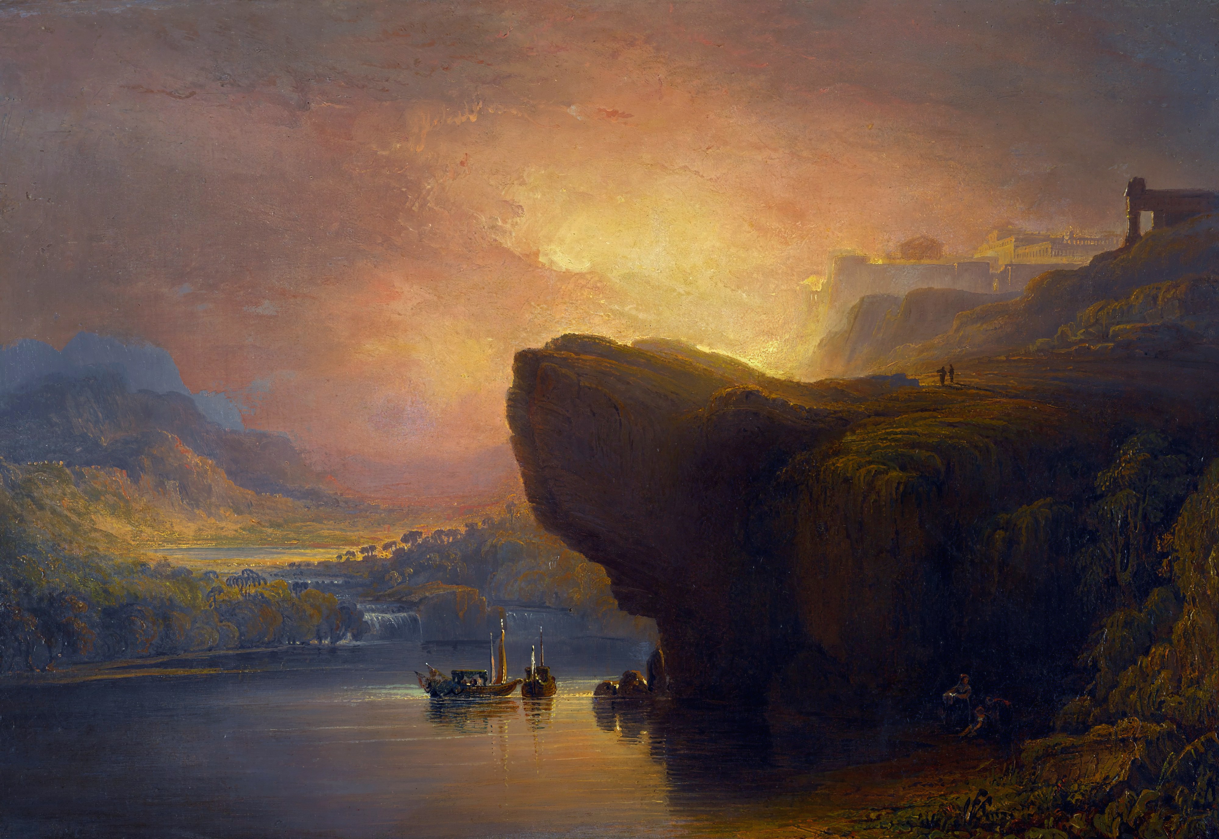 John Martin Classic Art Painting Classical Art The City Of God And The Waters Of Life Artwork 4000x2752