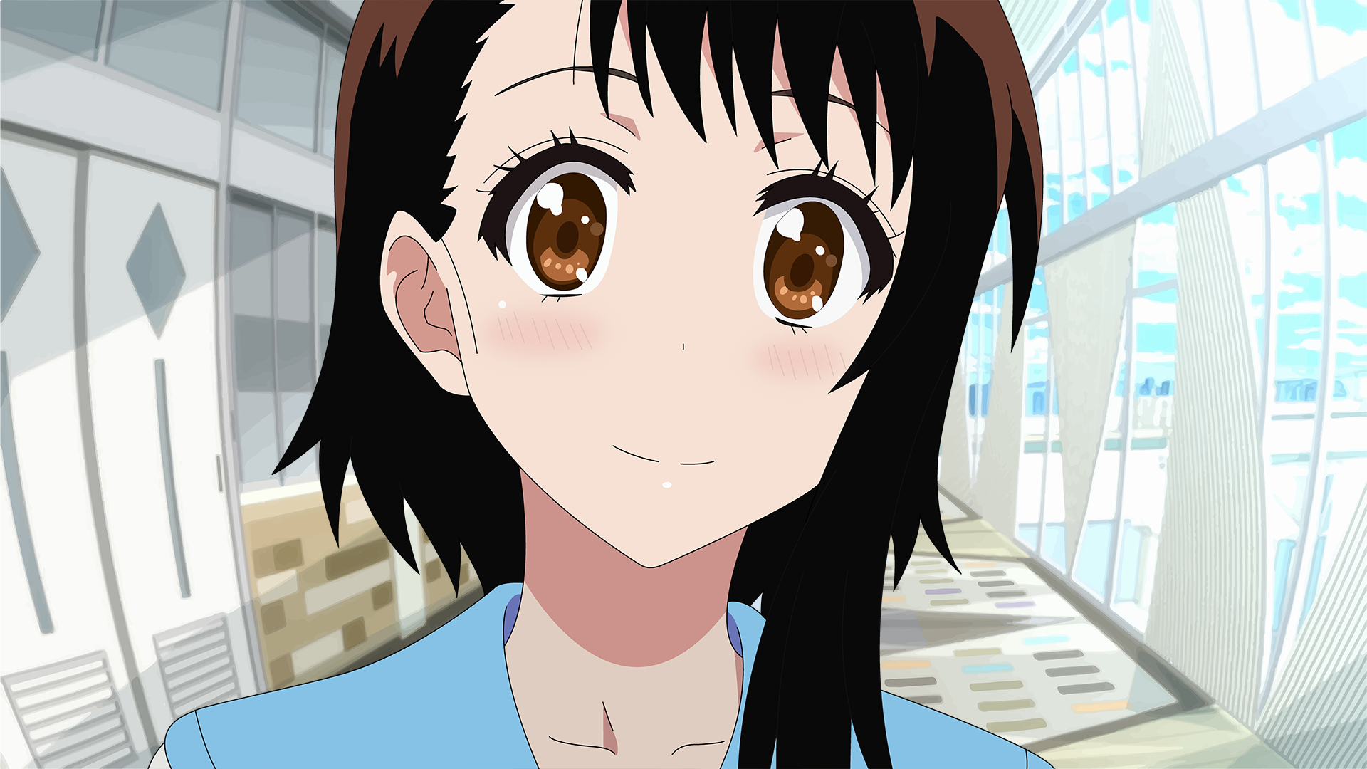 Anime Anime Girls School Uniform Brown Eyes Nisekoi Onodera Kosaki Short Hair 1920x1080