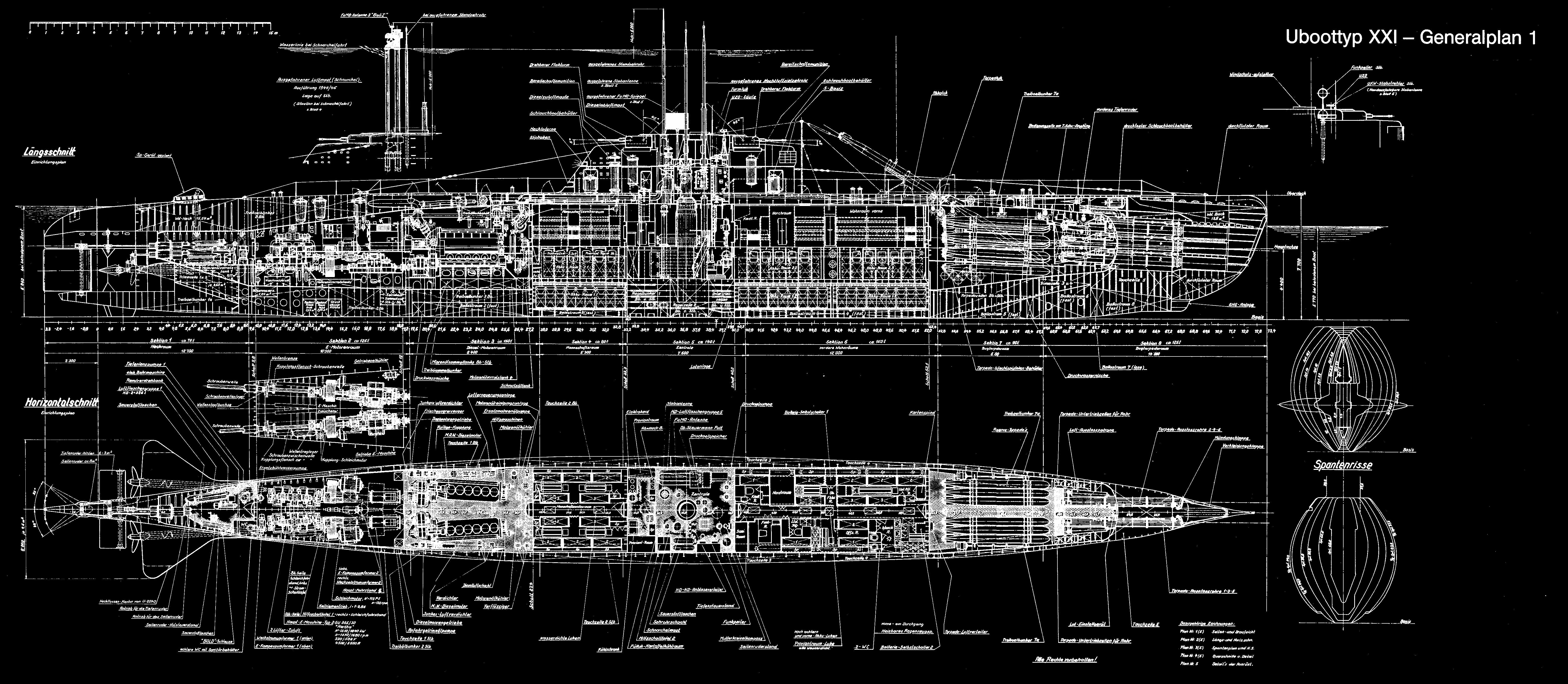 Submarine German Type XVi Submarine 6176x2696