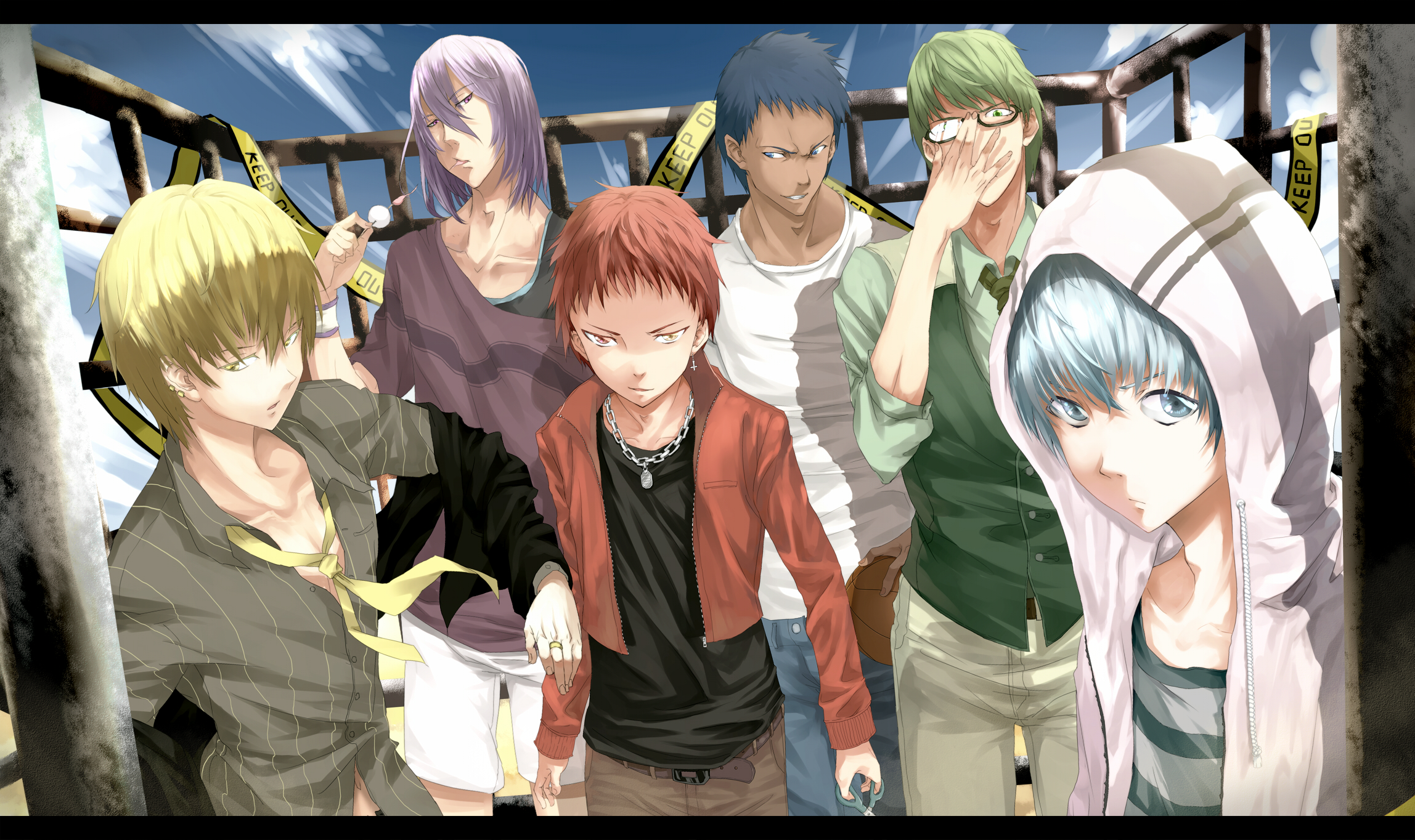 Ry Ta Kise Daiki Aomine Seij R Akashi Atsushi Murasakibara Shintar Midorima Tetsuya Kuroko 2296x1364