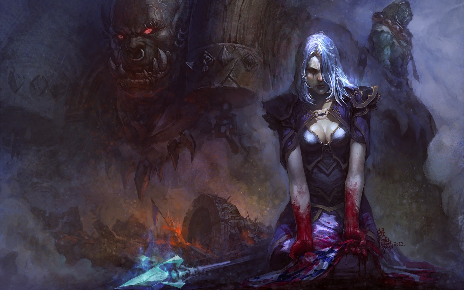 World Of Warcraft Garrosh Hellscream Jaina Proudmoore Thrall Orcs 1600x1000