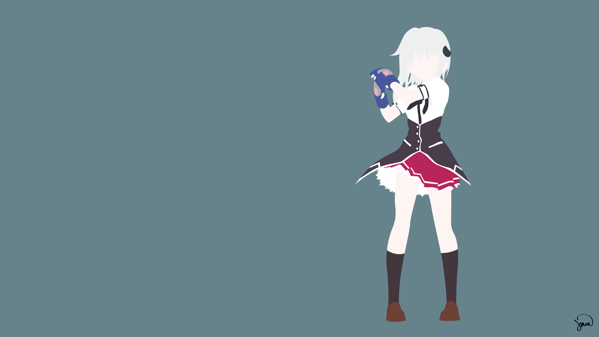 Toujou Koneko Minimalism Highschool DxD Anime Girls Anime Simple Background 1920x1080