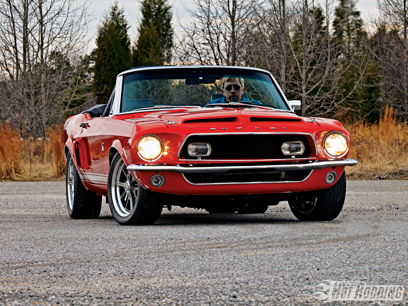 Muscle Car Classic Car Hot Rod Shelby GT500 Convertible Red Car 1600x1200