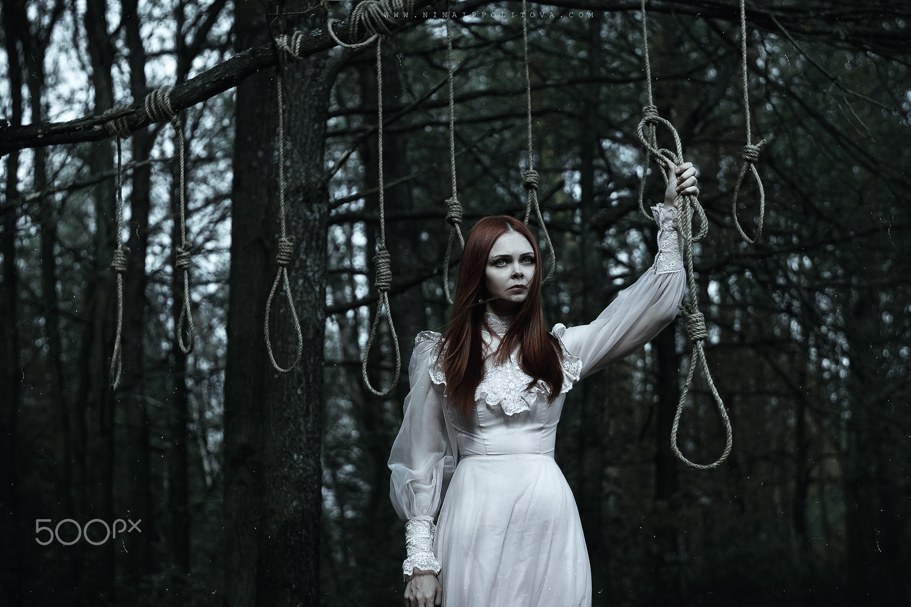 Shiro Igarashi Spooky Redhead Women 500px Dark Ropes 1800x1200