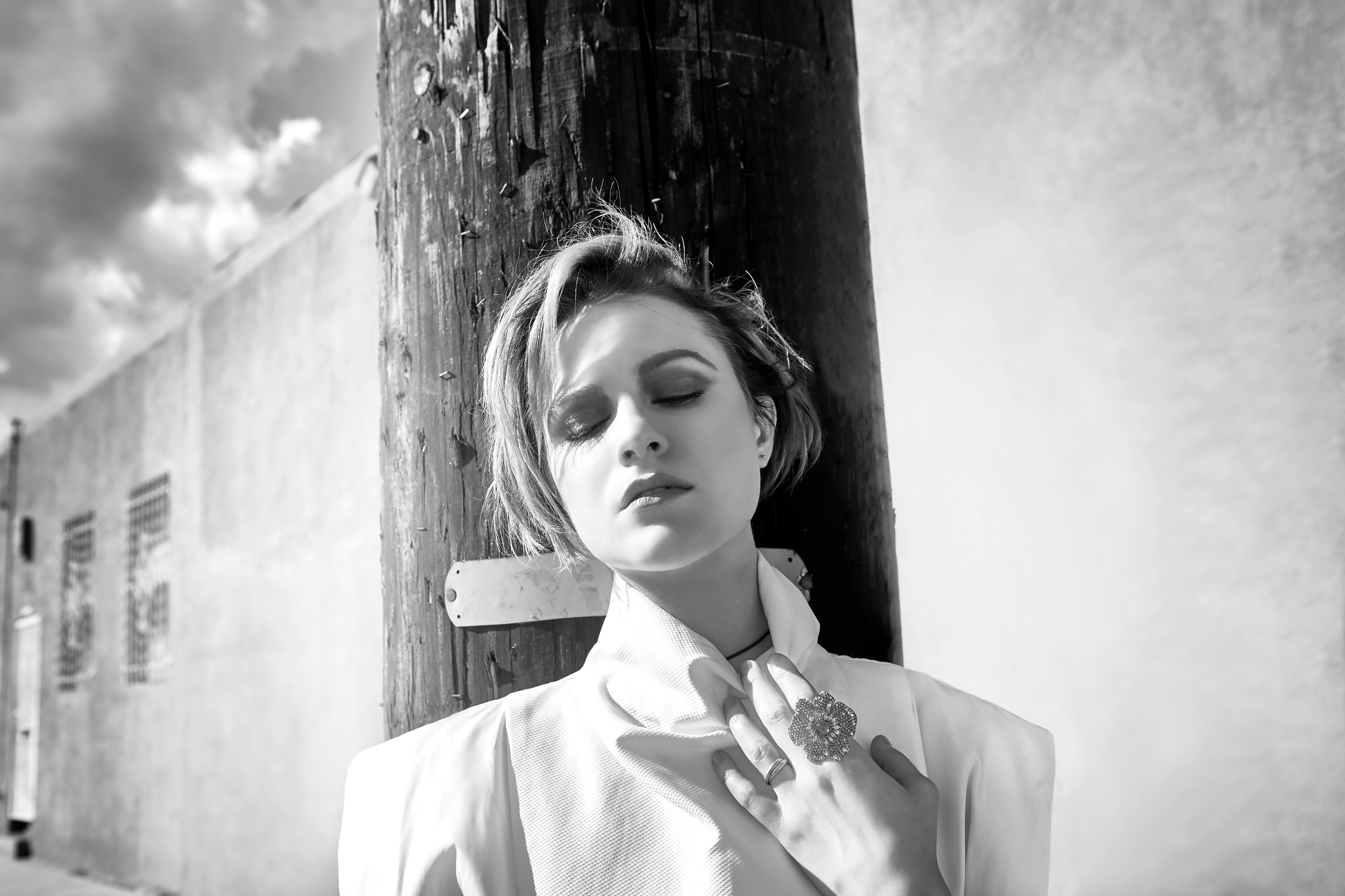 Evan Rachel Wood Actress American Short Hair Black Amp White Mood 7087x4724