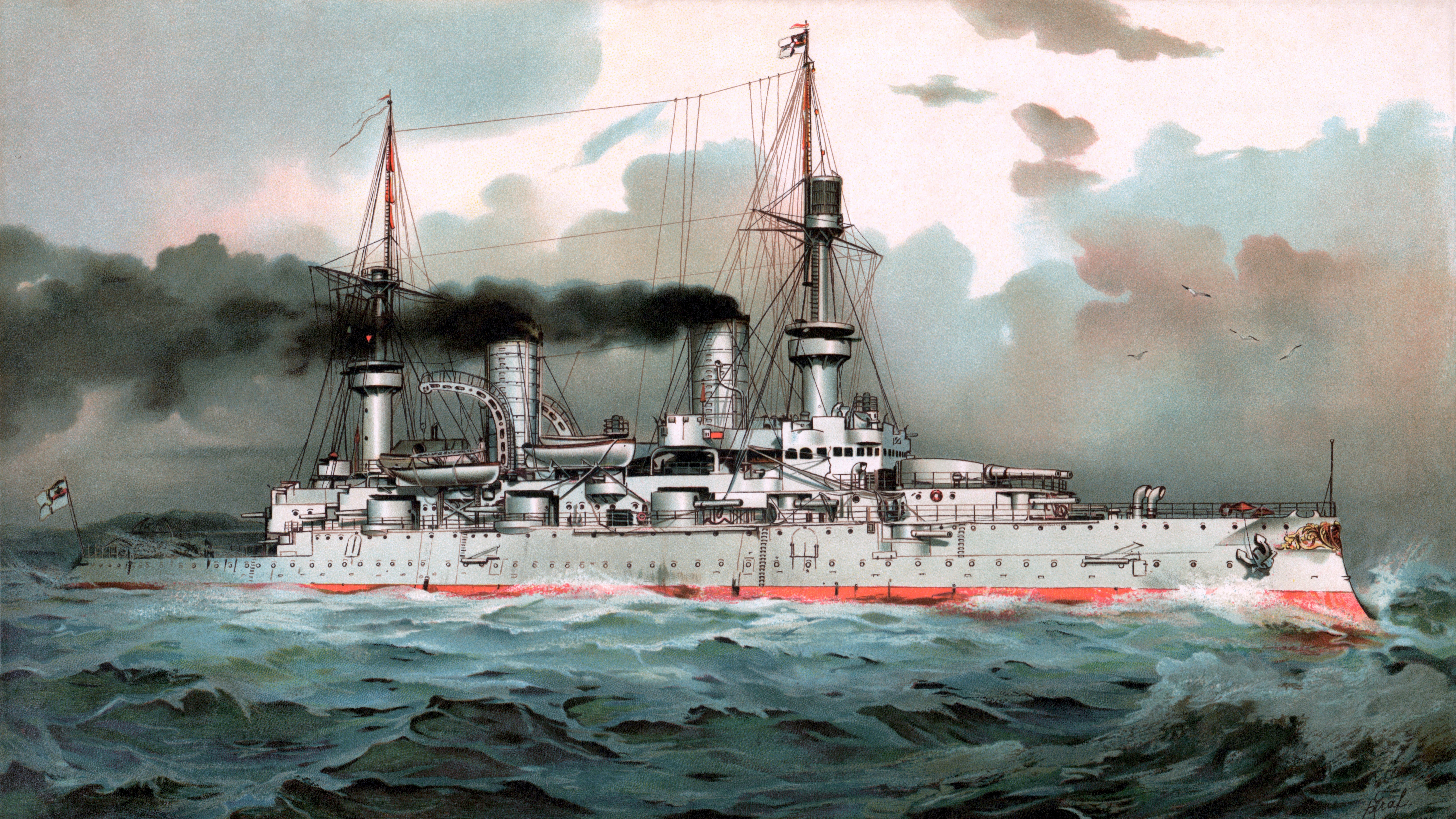 Battleship SMS Kaiser Wilhelm Ii 10000x5625