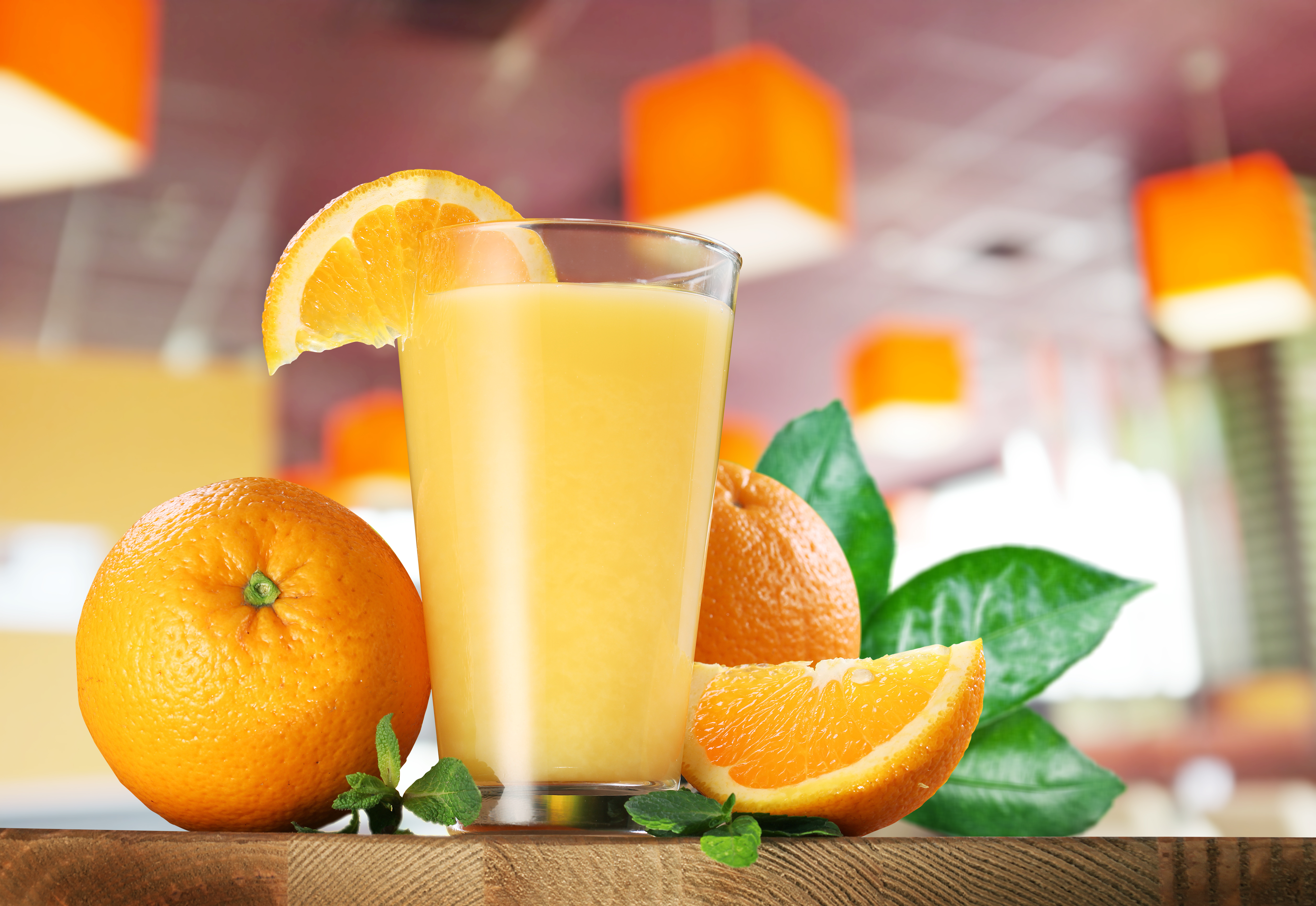 Juice Orange Fruit Glass 5500x3785