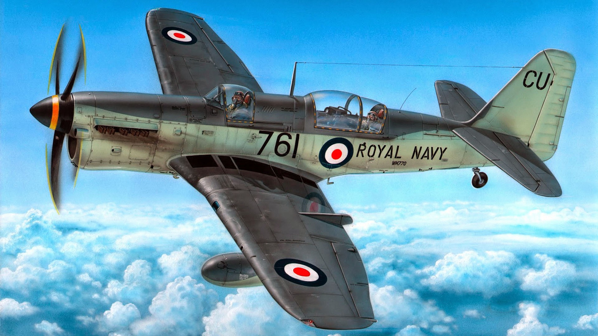Artwork Military Aircraft Royal Navy Vehicle Aircraft 1920x1080