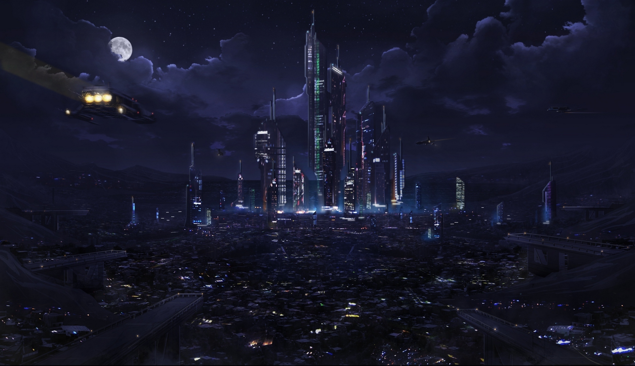Sci Fi City 2080x1200