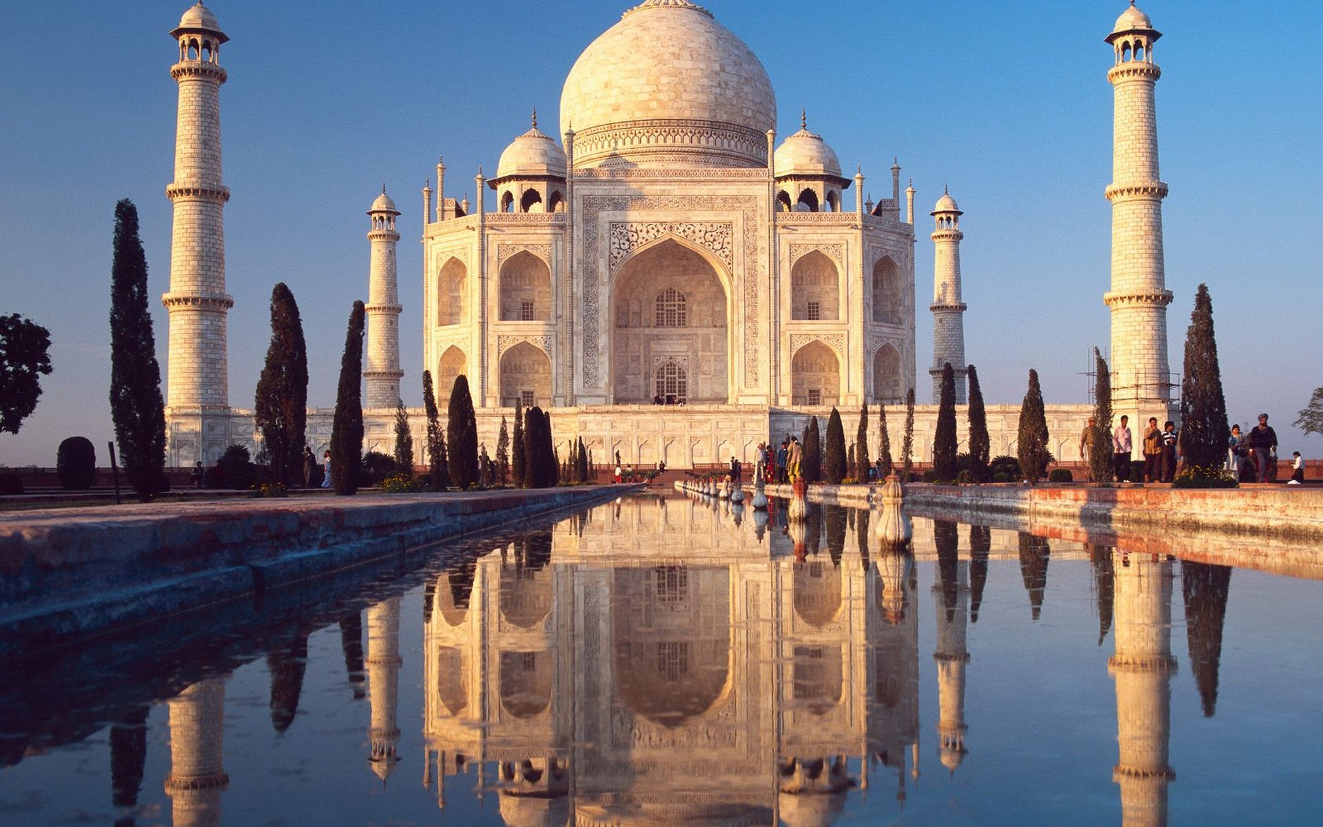 Taj Mahal Reflection Building Mausoleum Old Building 1920x1200