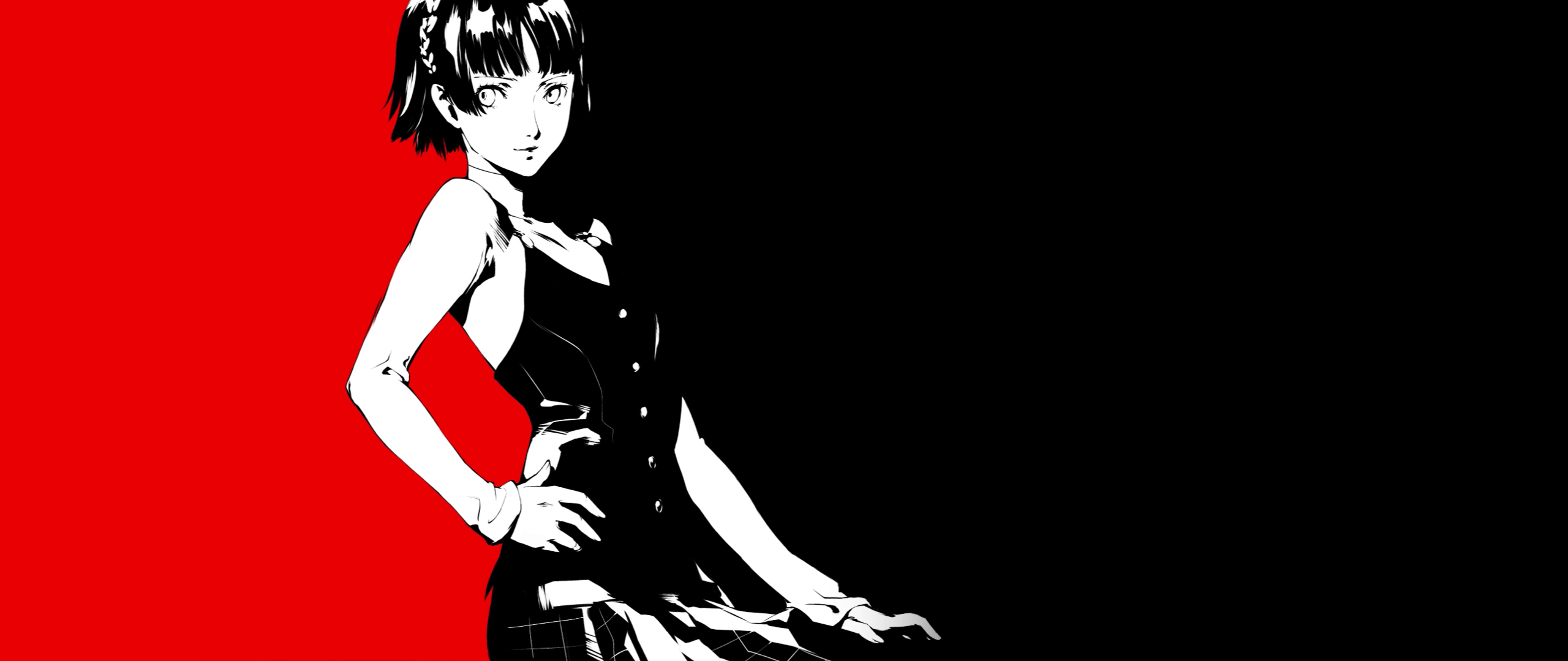 Persona Series Persona 5 Shin Megami Tensei Series Makoto Niijima Video Games JRPGs Anime Anime Girl 2560x1080