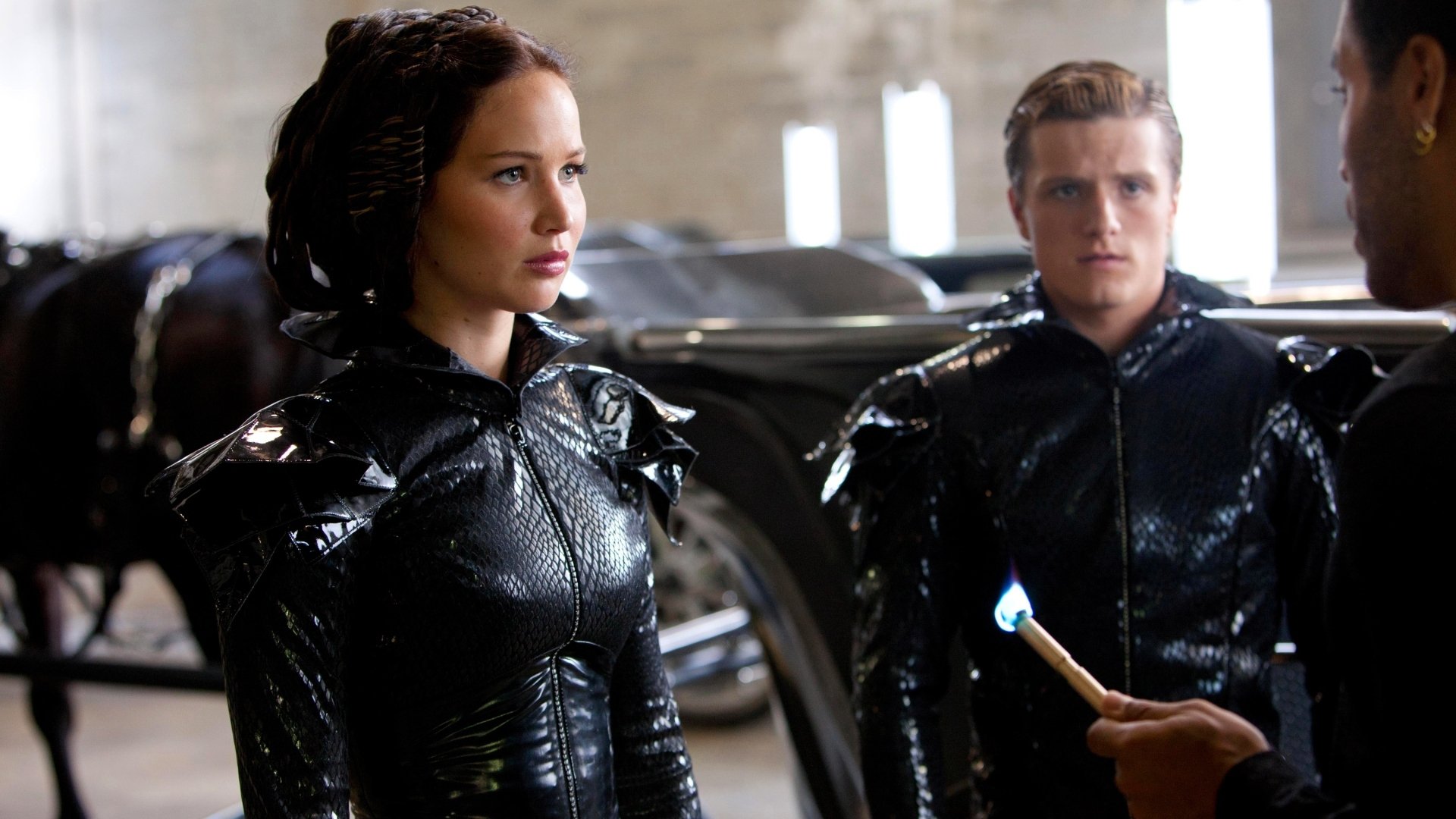 Katniss Everdeen Jennifer Lawrence Peeta Mellark Josh Hutcherson Cinna The Hunger Games Lenny Kravit 1920x1080