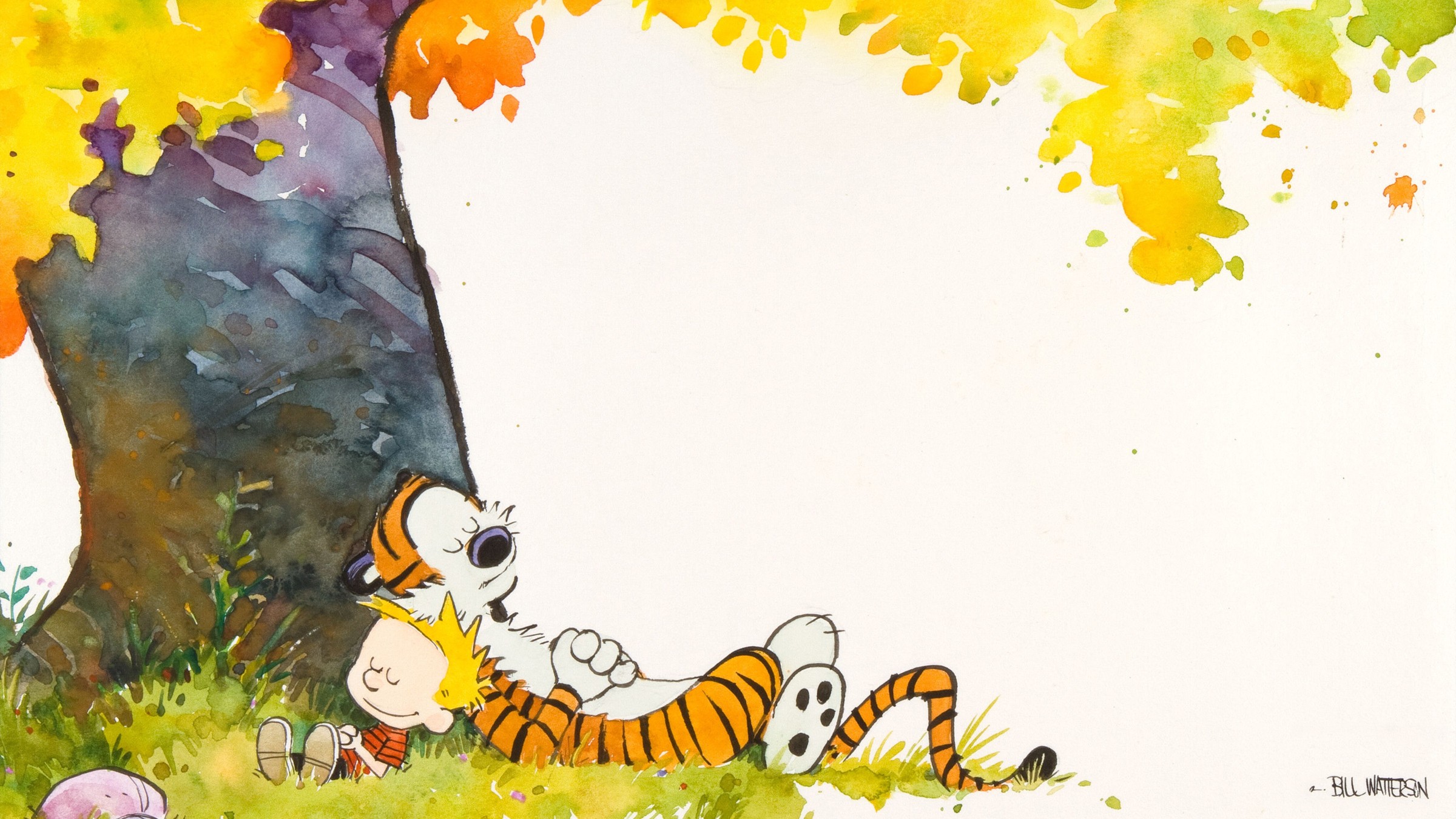Calvin And Hobbes Trees Fall Rest 2400x1350