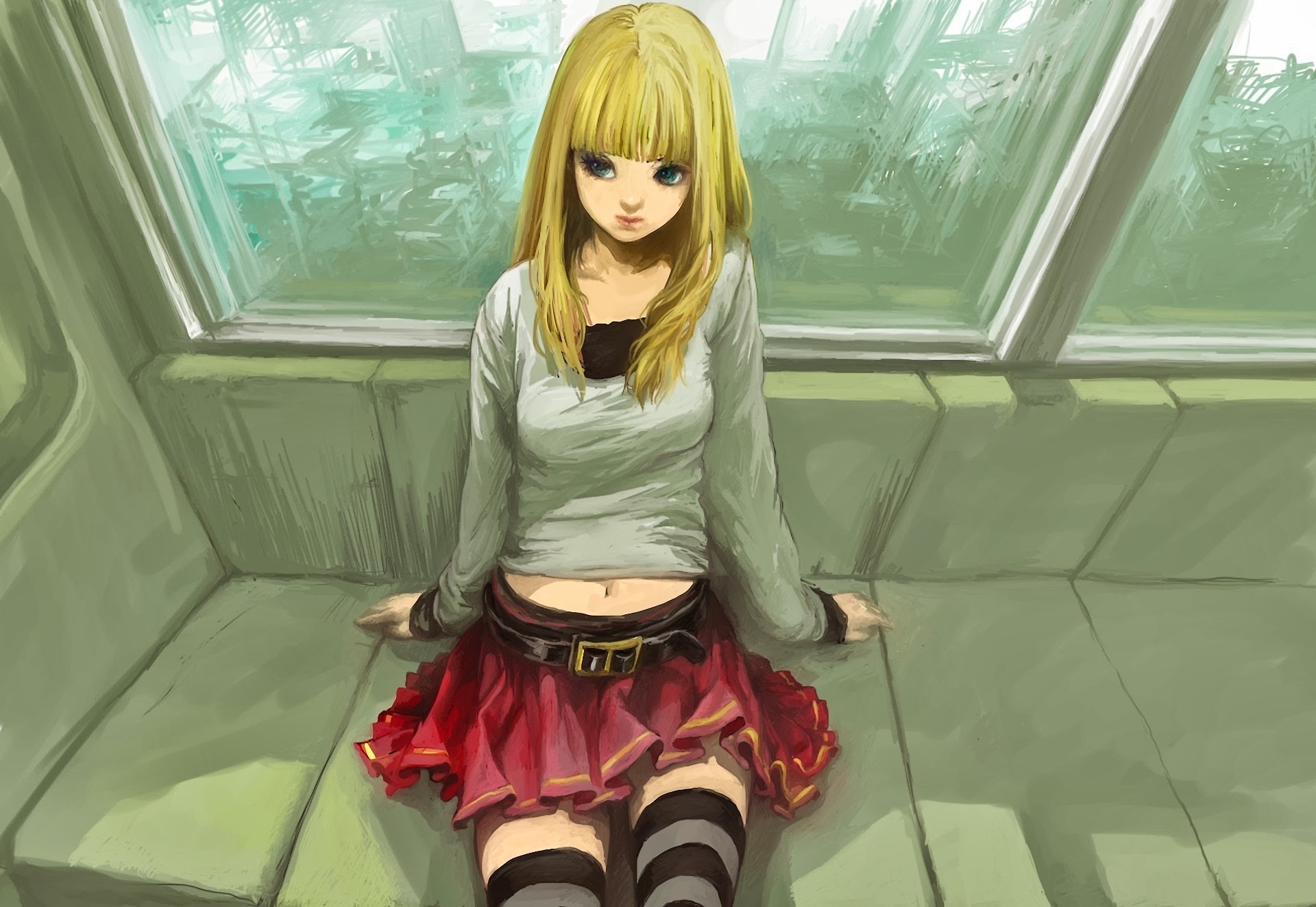 Death Note Amane Misa Anime Girls Blonde Anime 1920x1323